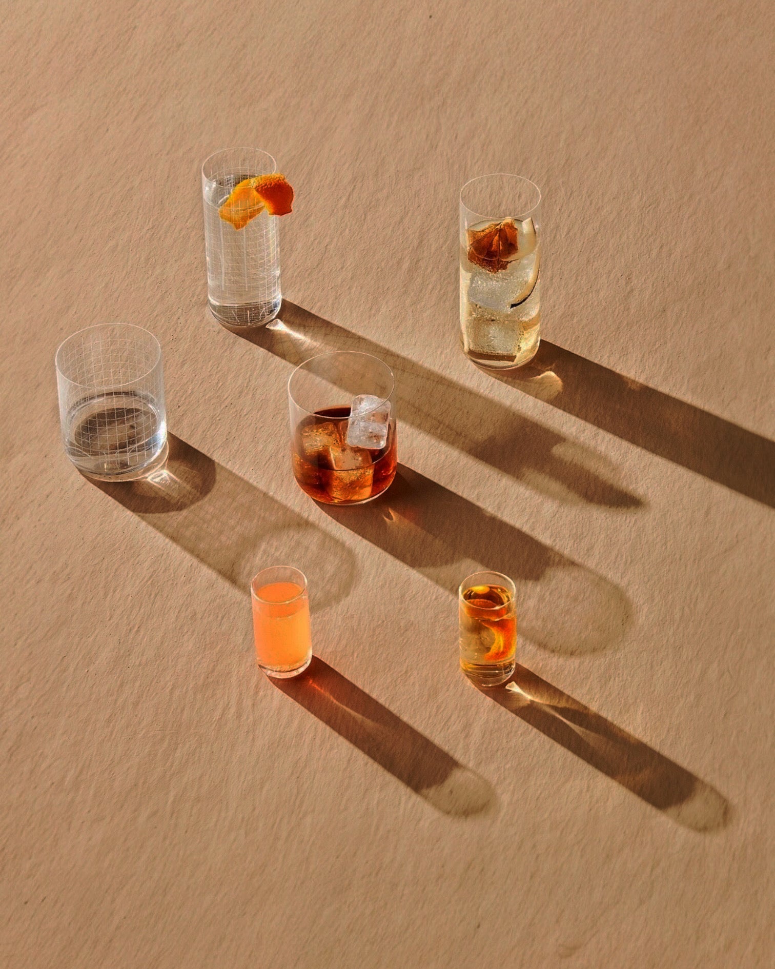 Finesse Grid | set van 4 longdrinkglazen