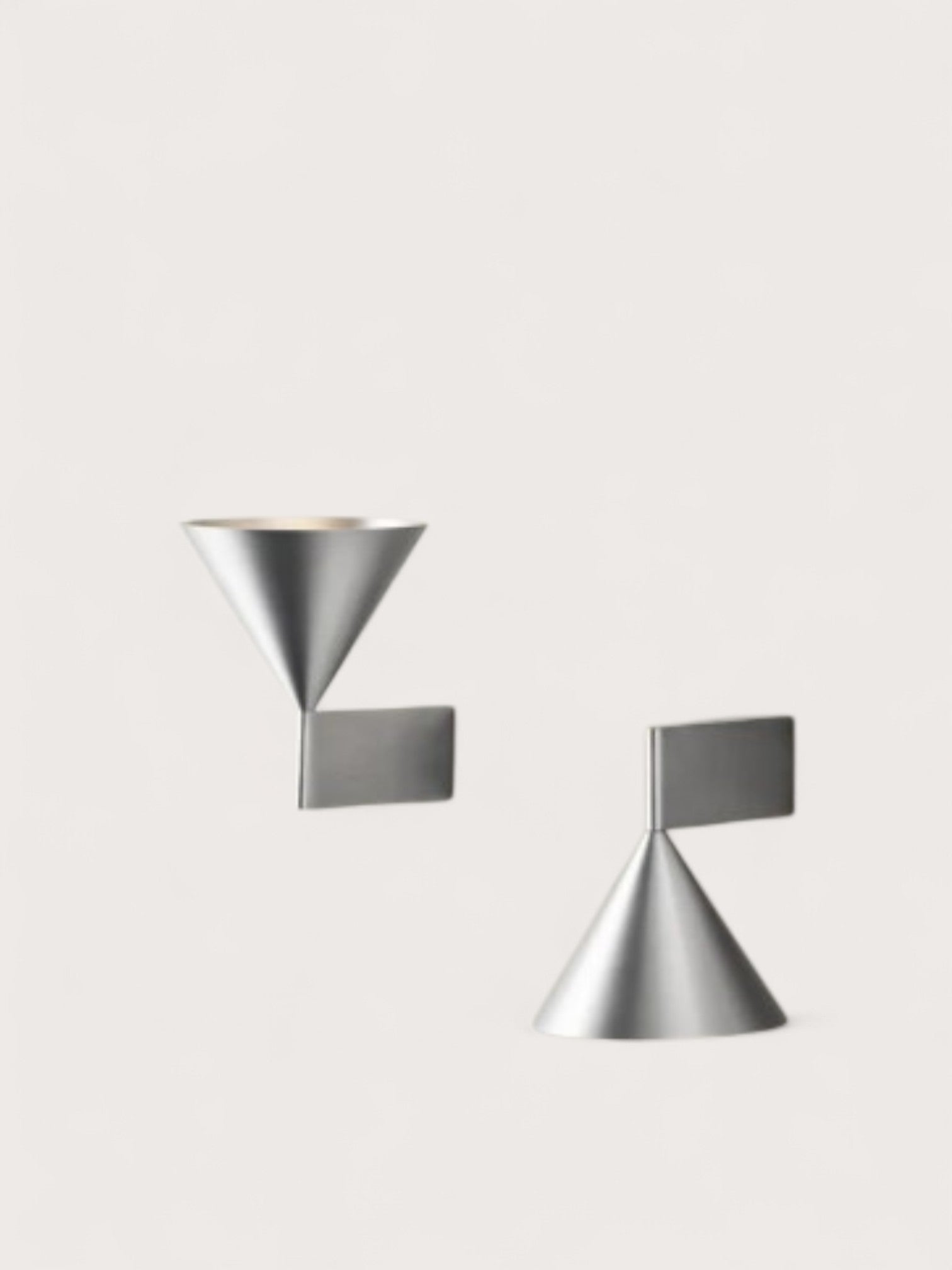 Kaya | RVS wandlamp - 2 stuks