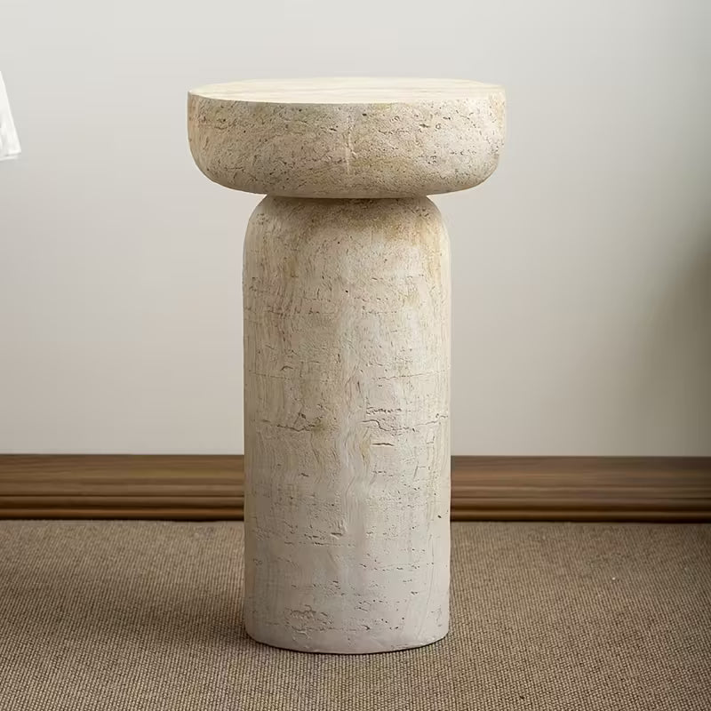 Bano | Travertine bijzettafel