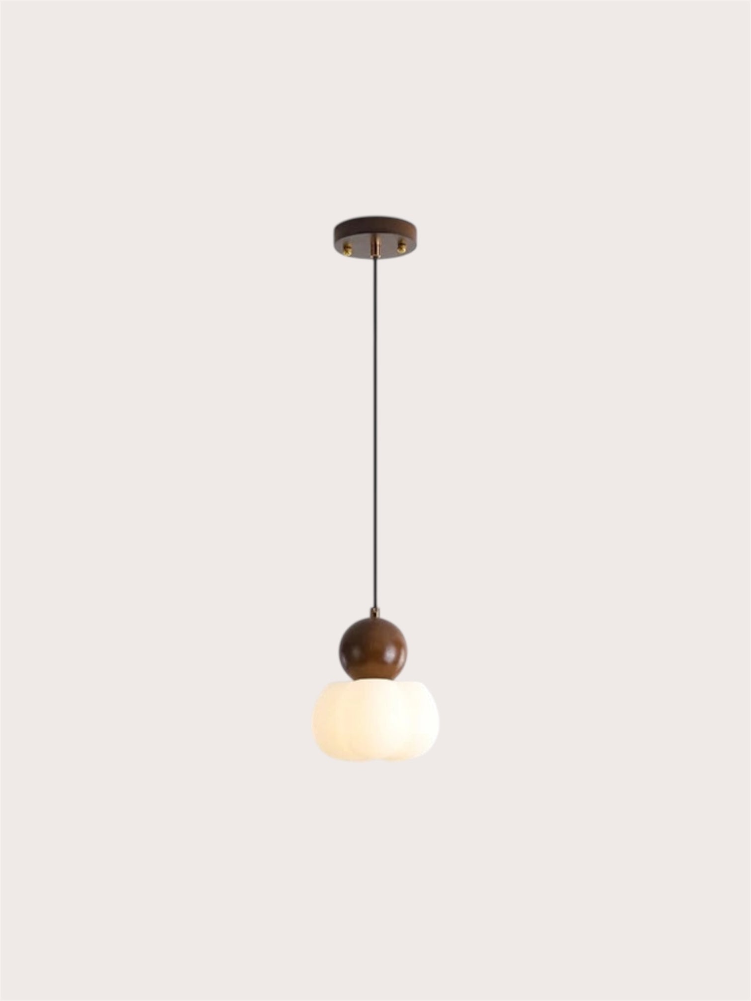 Yasina - hanglamp notenhout