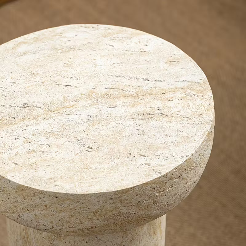Bano | Travertine bijzettafel