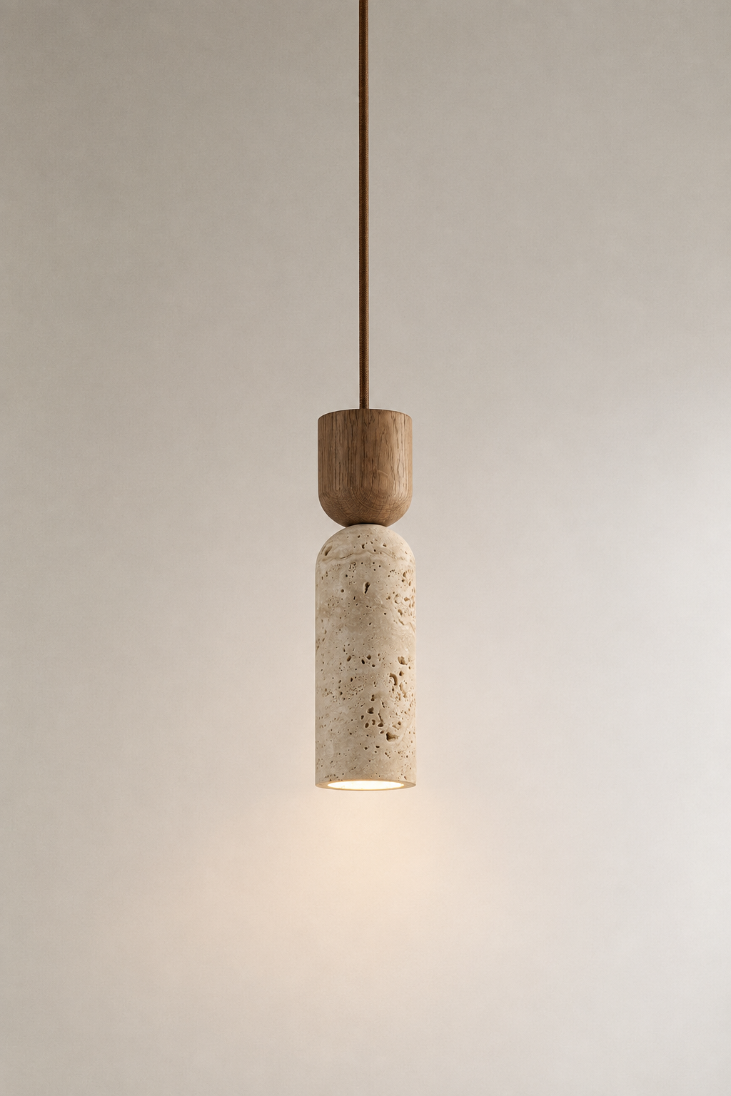 Jarin | Travertine eiken hanglamp