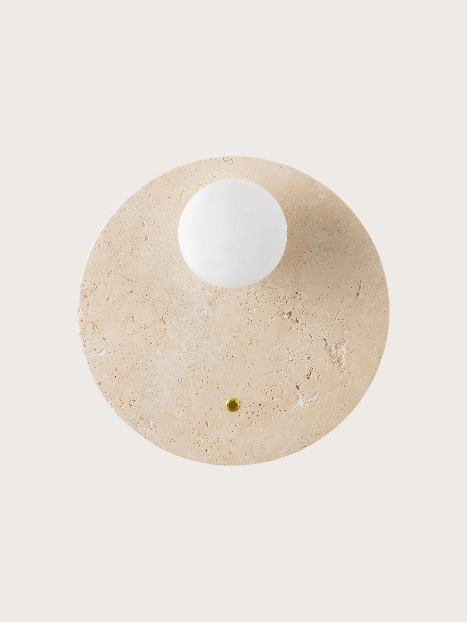 Gine | Travertine ronde wandlamp