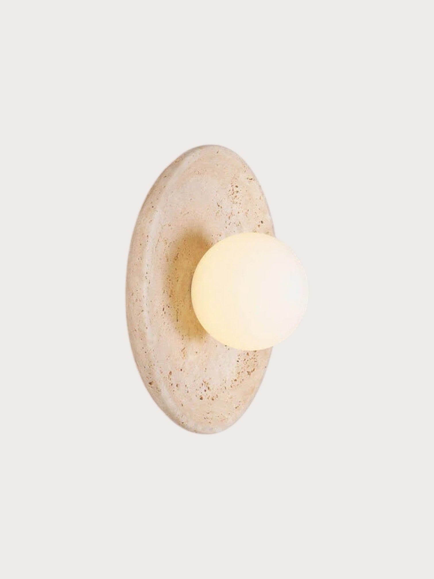Lamine | Travertine wandlamp