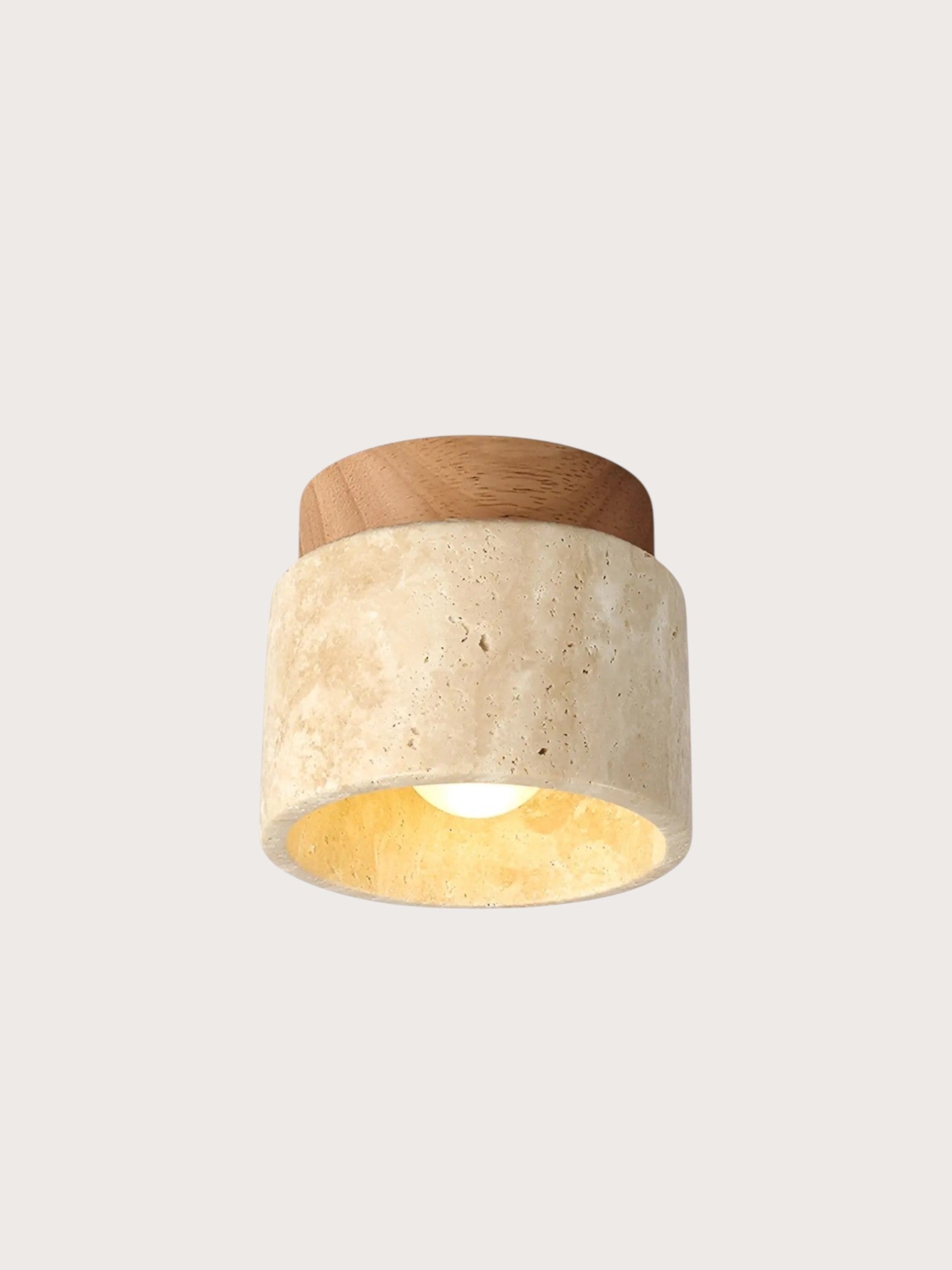 Mito | Travertine plafond lamp