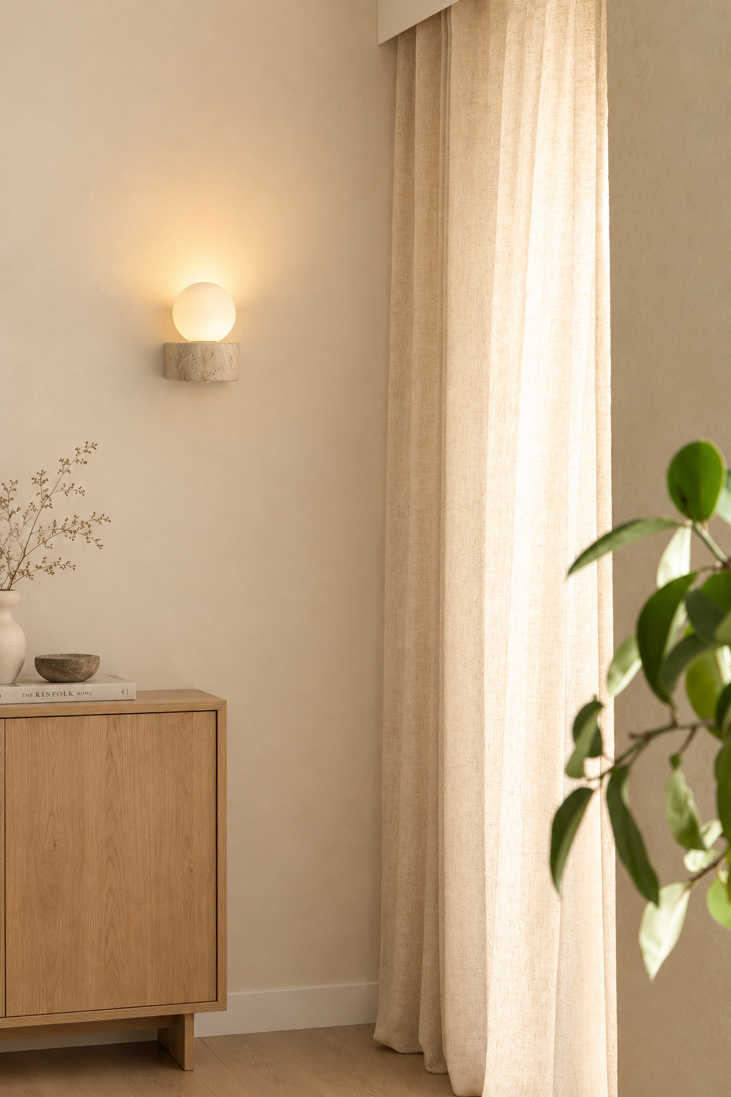 Soreli | Travertine Wandlamp