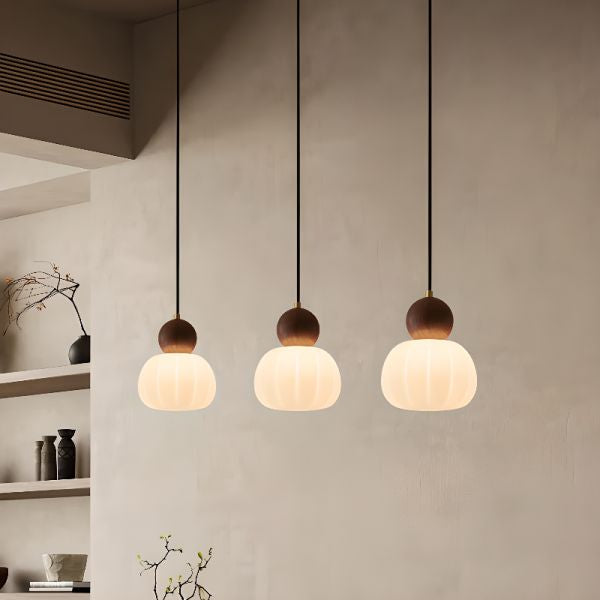 Yasina - hanglamp notenhout