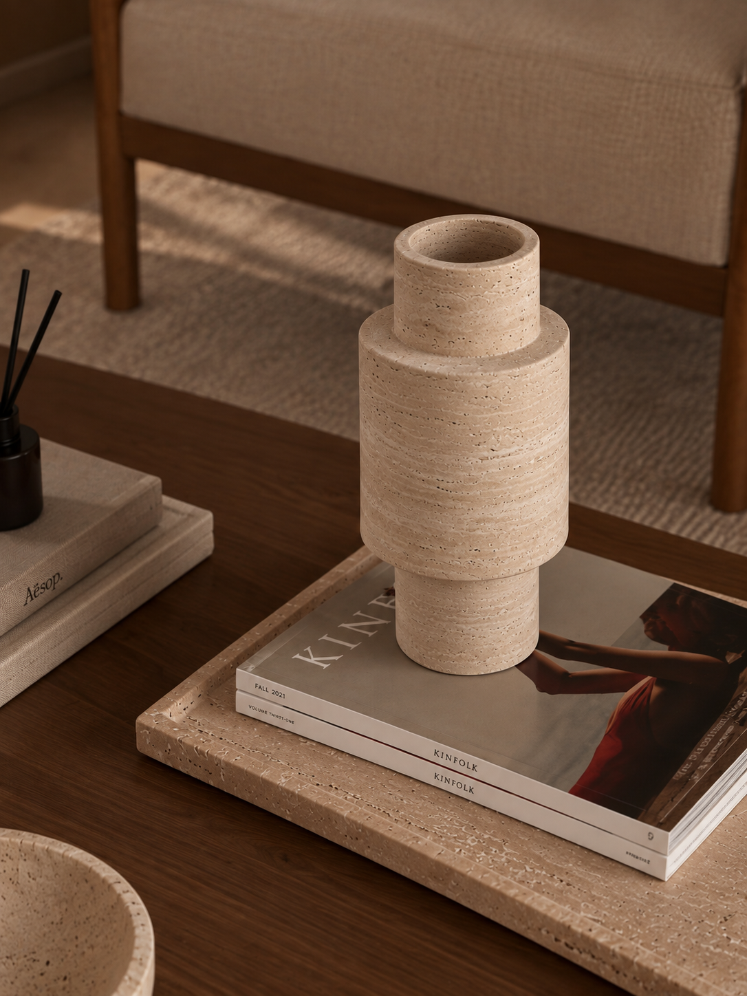 Fico | Travertine vaas