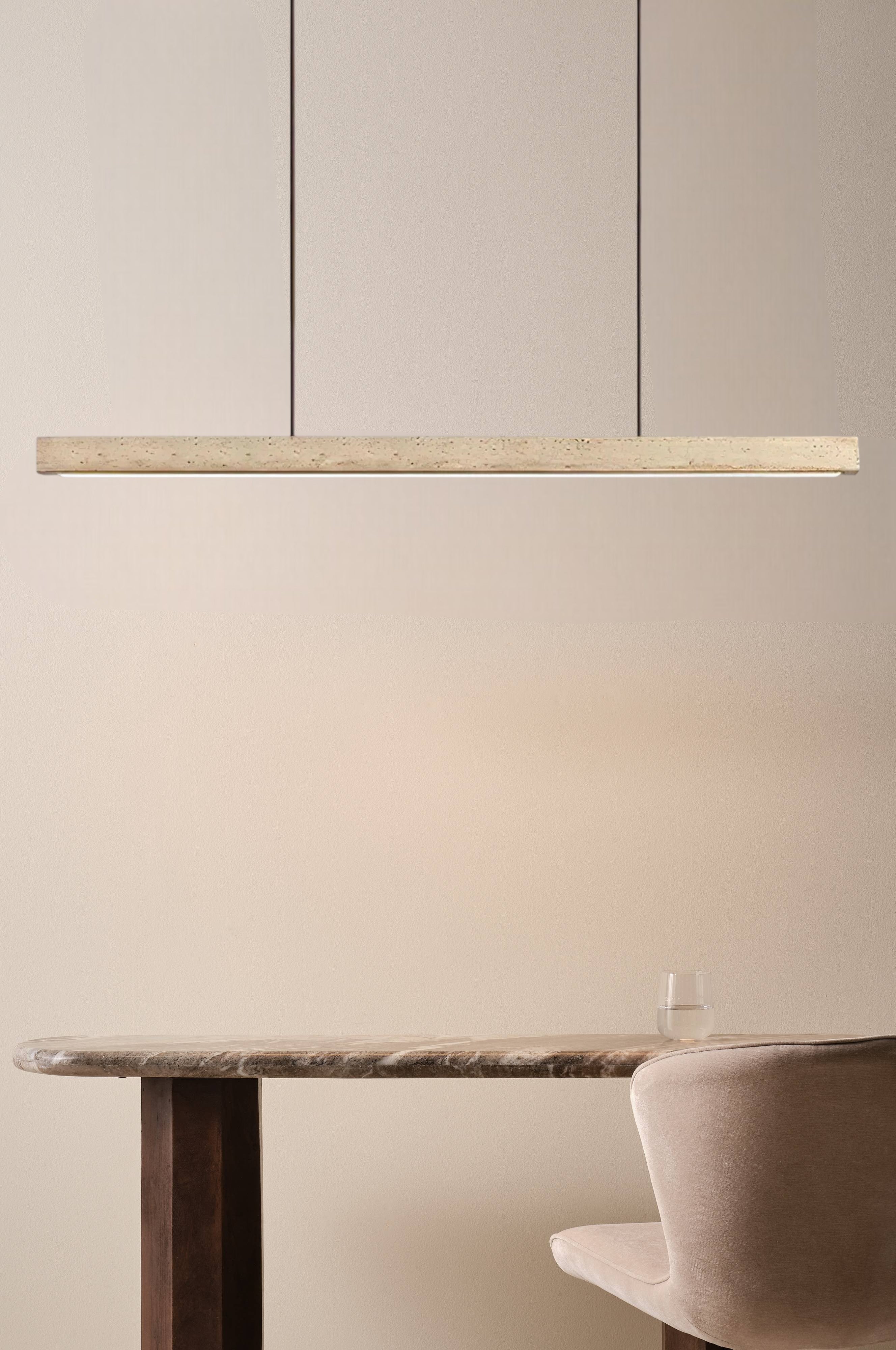 Prestige | Travertine noten keukenlamp