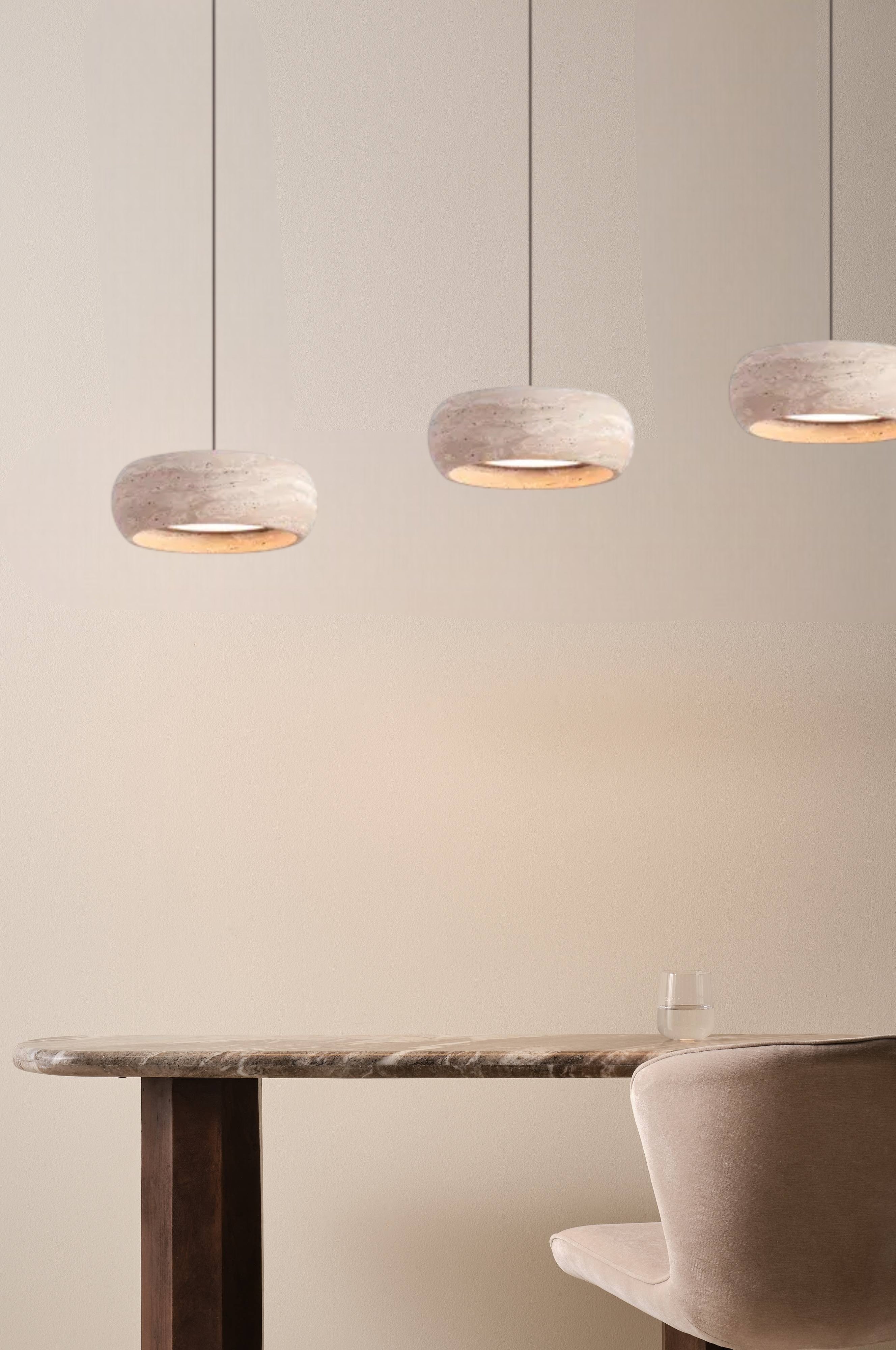 Jaza | Travertine Keukenlamp