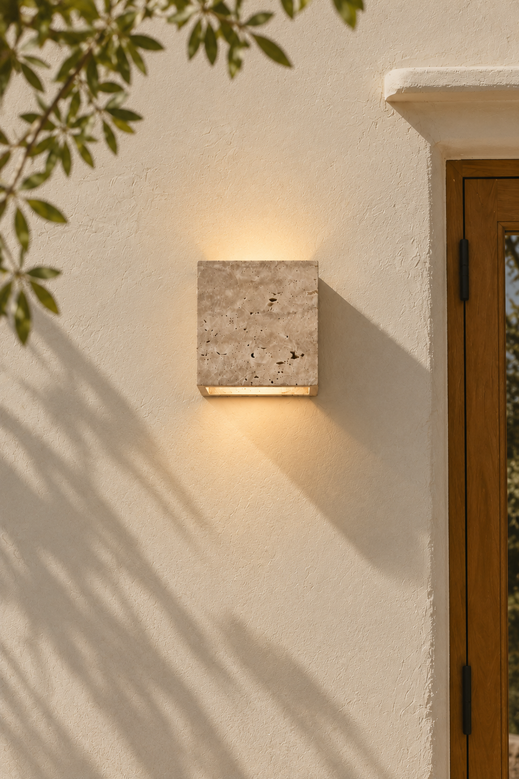 Velaro | Travertin Wandlamp in/outdoor