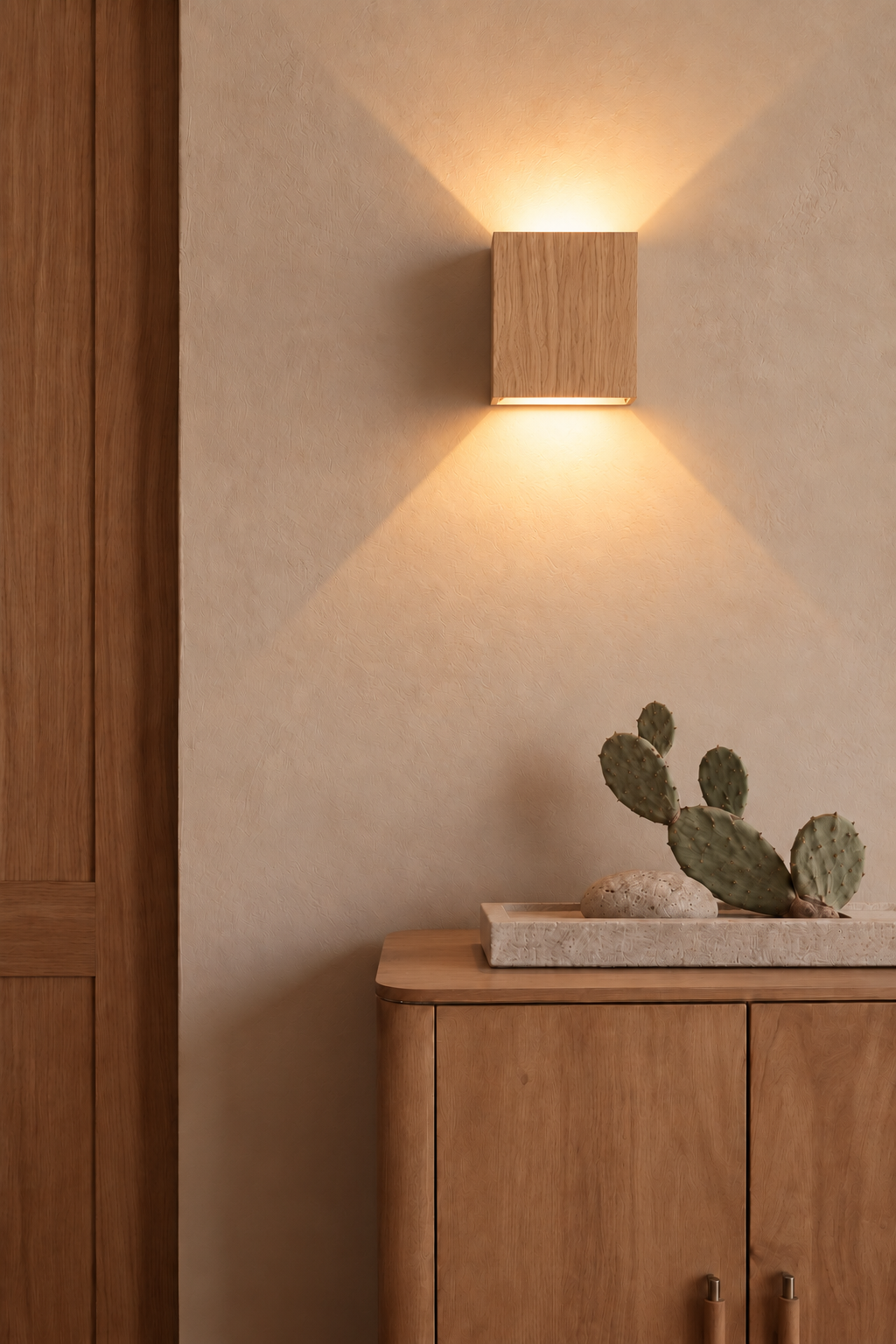 Merlis | wandlamp eikenlook