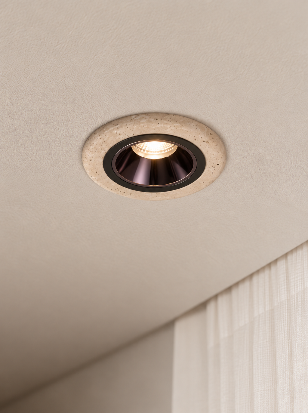 Torva | Travertine Plafondspot