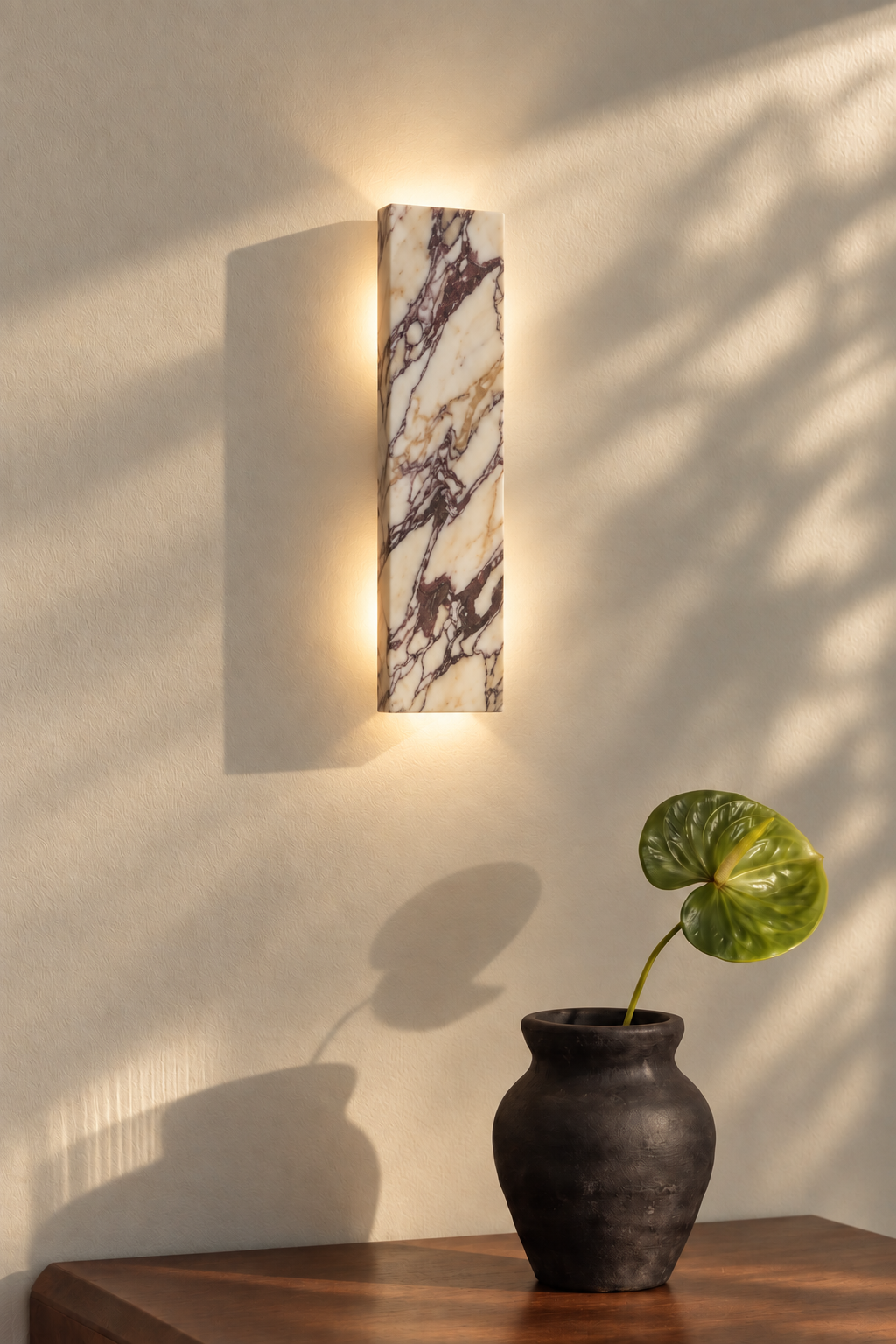 Tropez | Calacatta Viola in/outdoor wandlamp