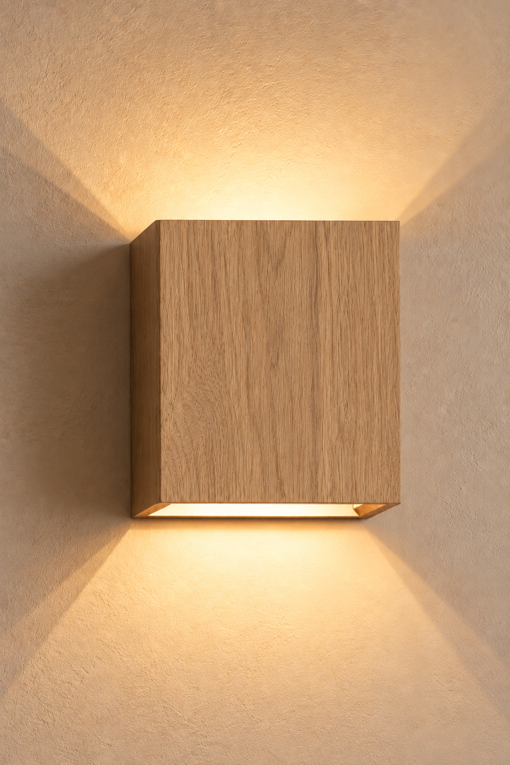 Merlis | wandlamp eikenlook