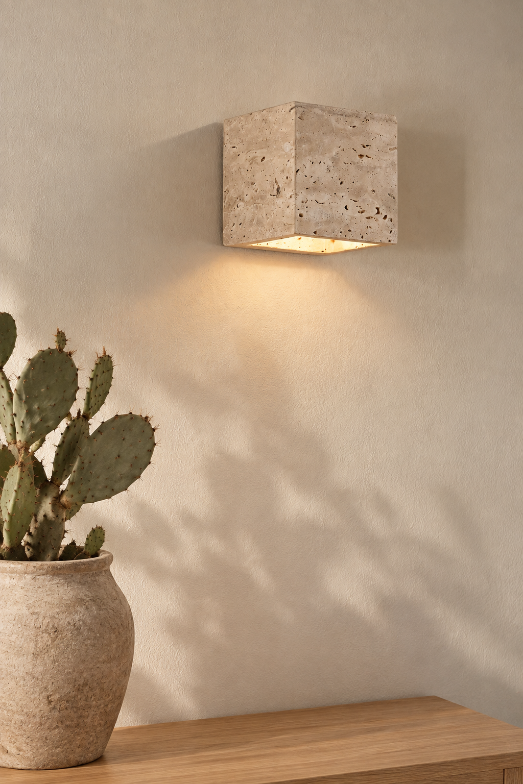 Velaro | Travertin Wandlamp in/outdoor