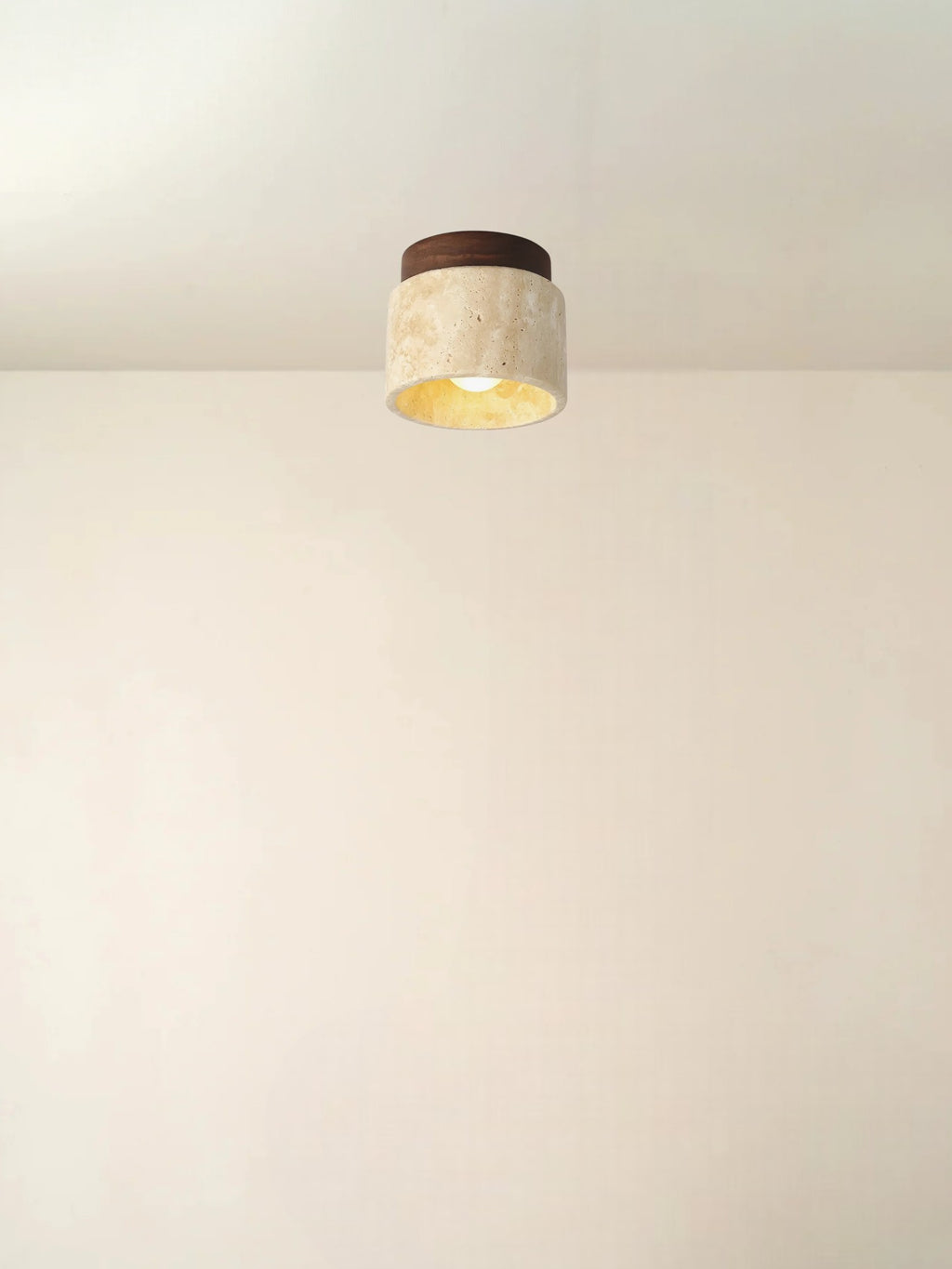 Mito | Travertine plafondlamp