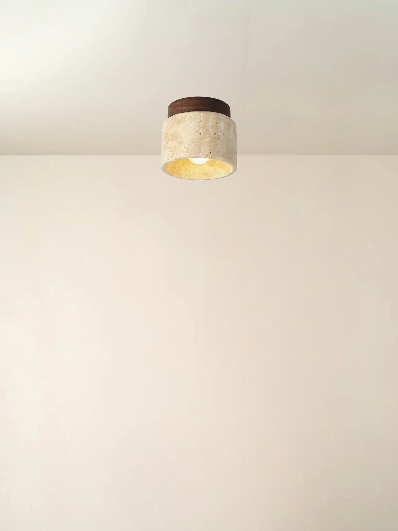 Mito | Travertine plafondlamp