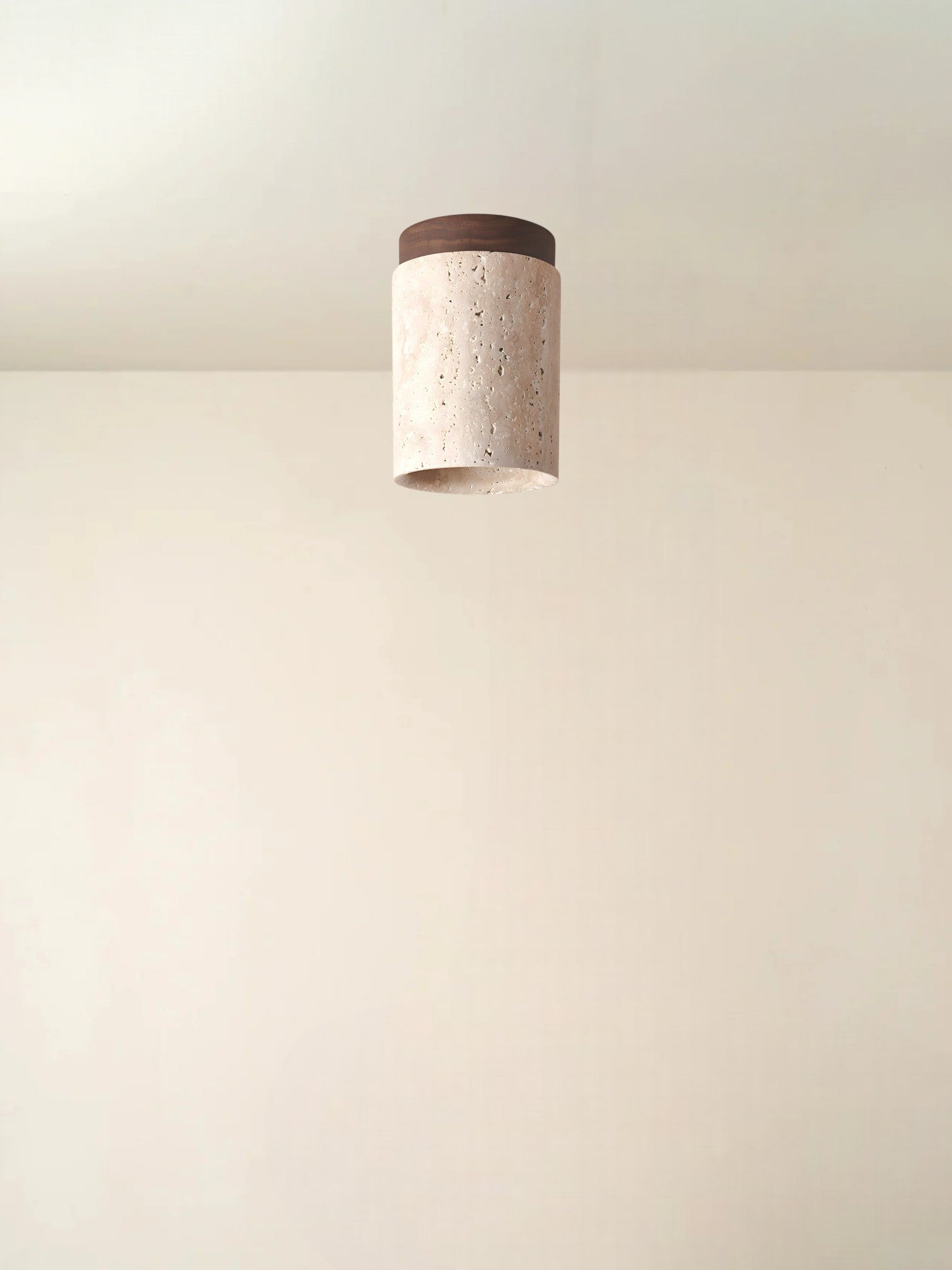 Mito | Travertine plafondlamp