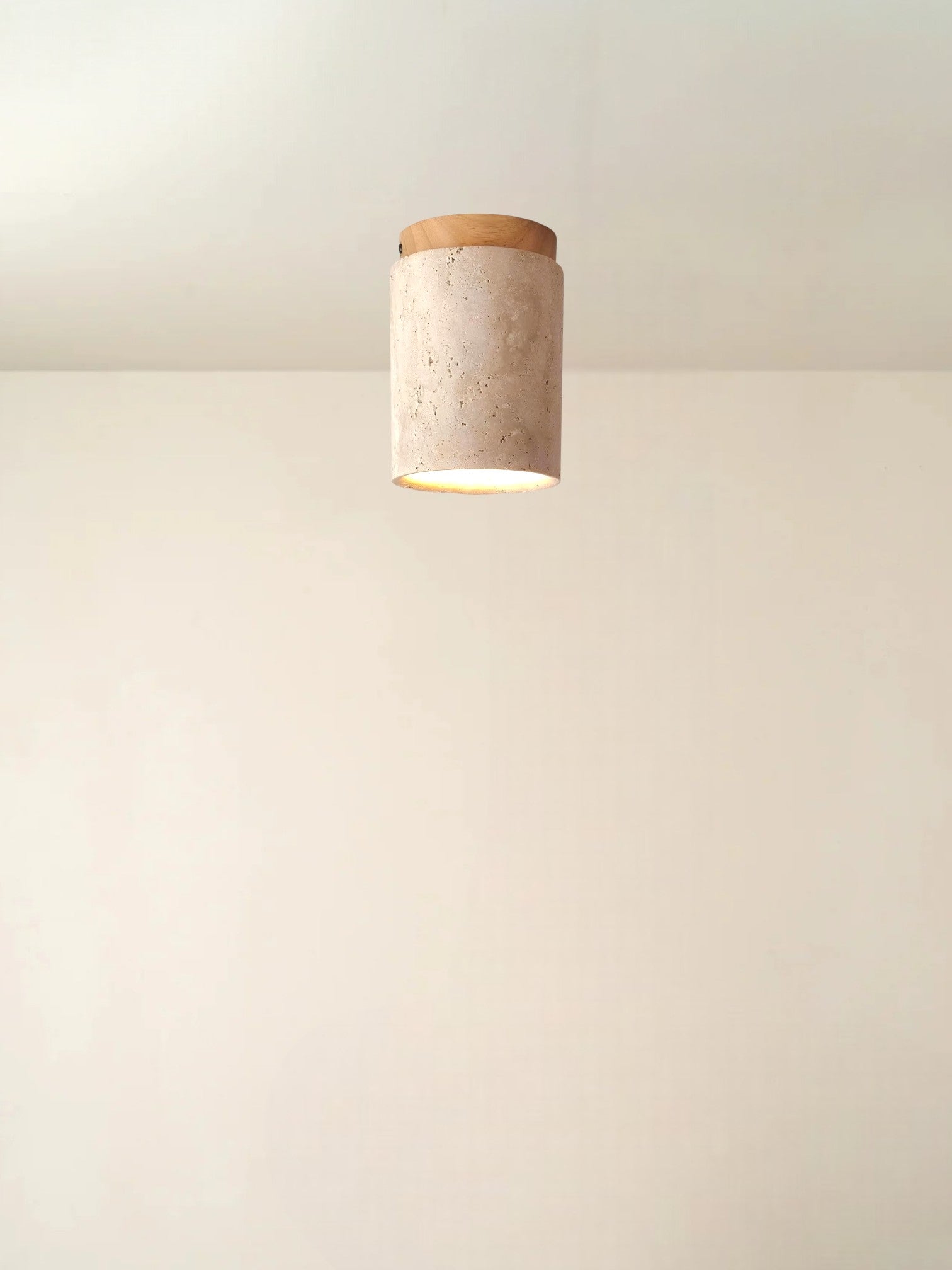 Mito | Travertine plafondlamp