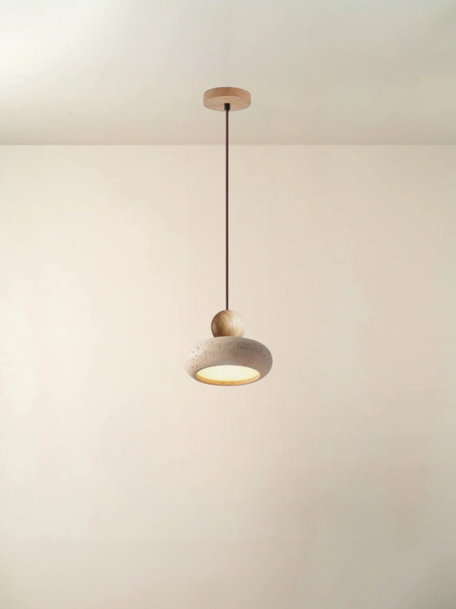 Azuna | travertine eiken hanglamp