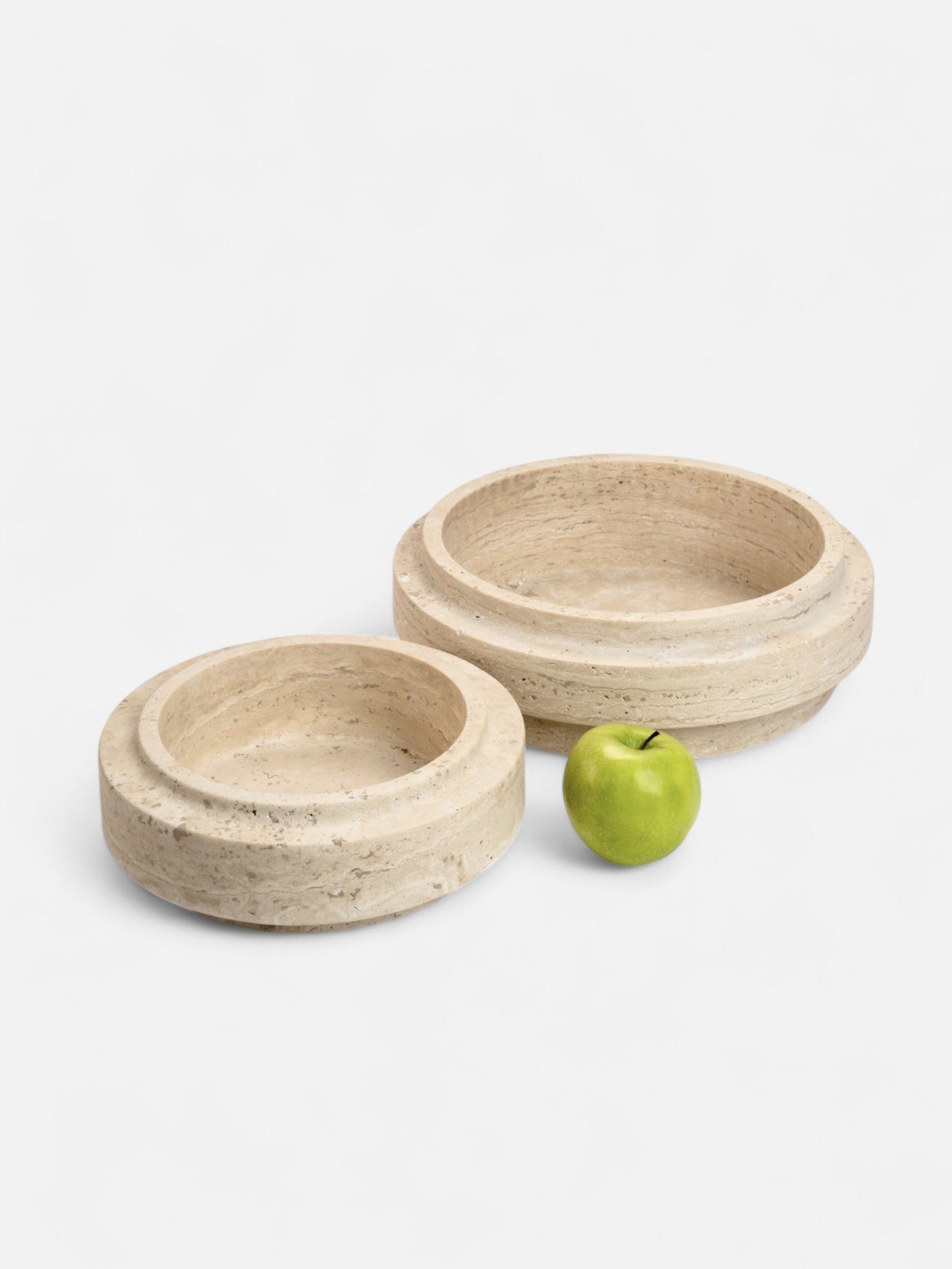 Miro | Travertine bowl voordeel set van 2