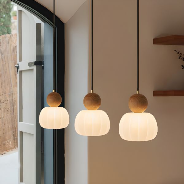 Yasina - hanglamp notenhout