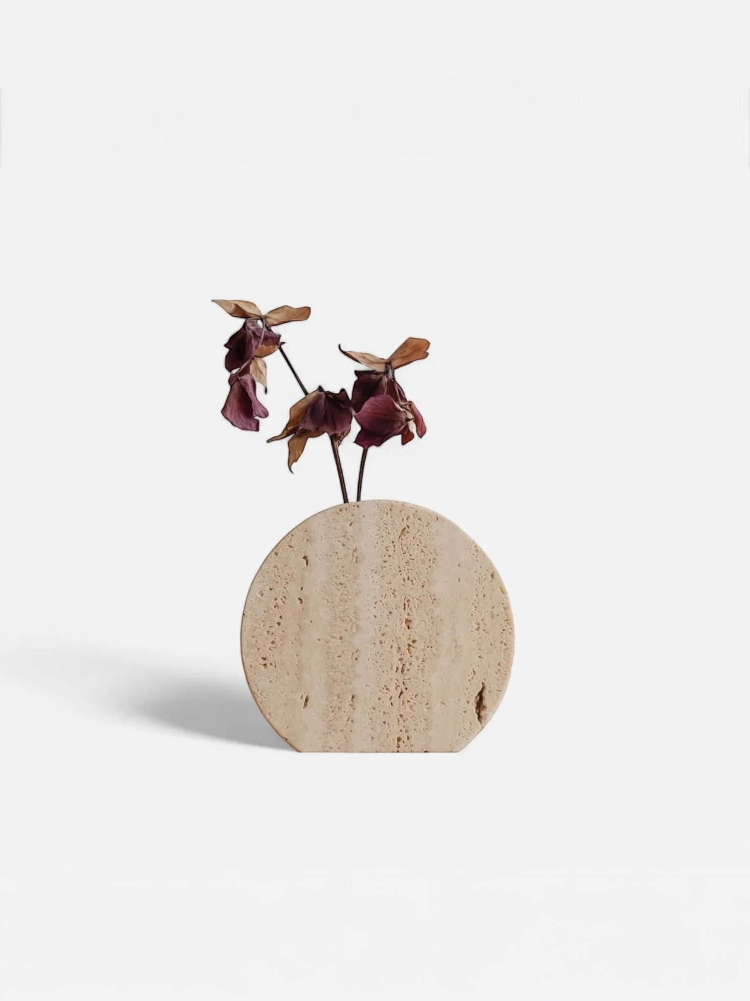 Sila | Travertine vase 