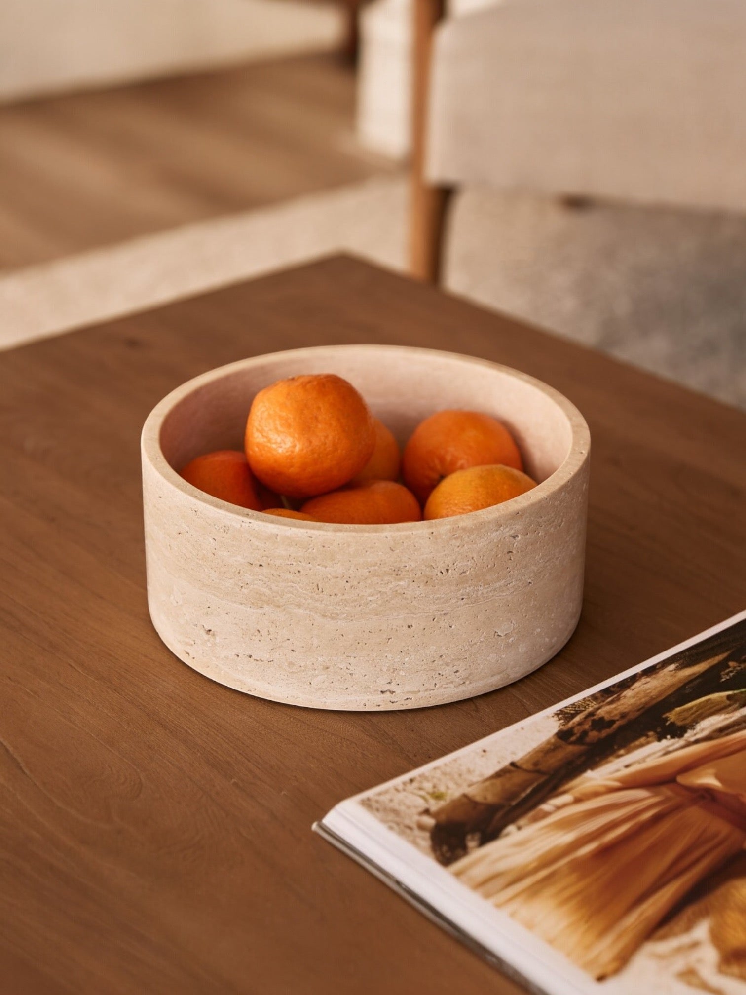 Lio | Travertine bowl