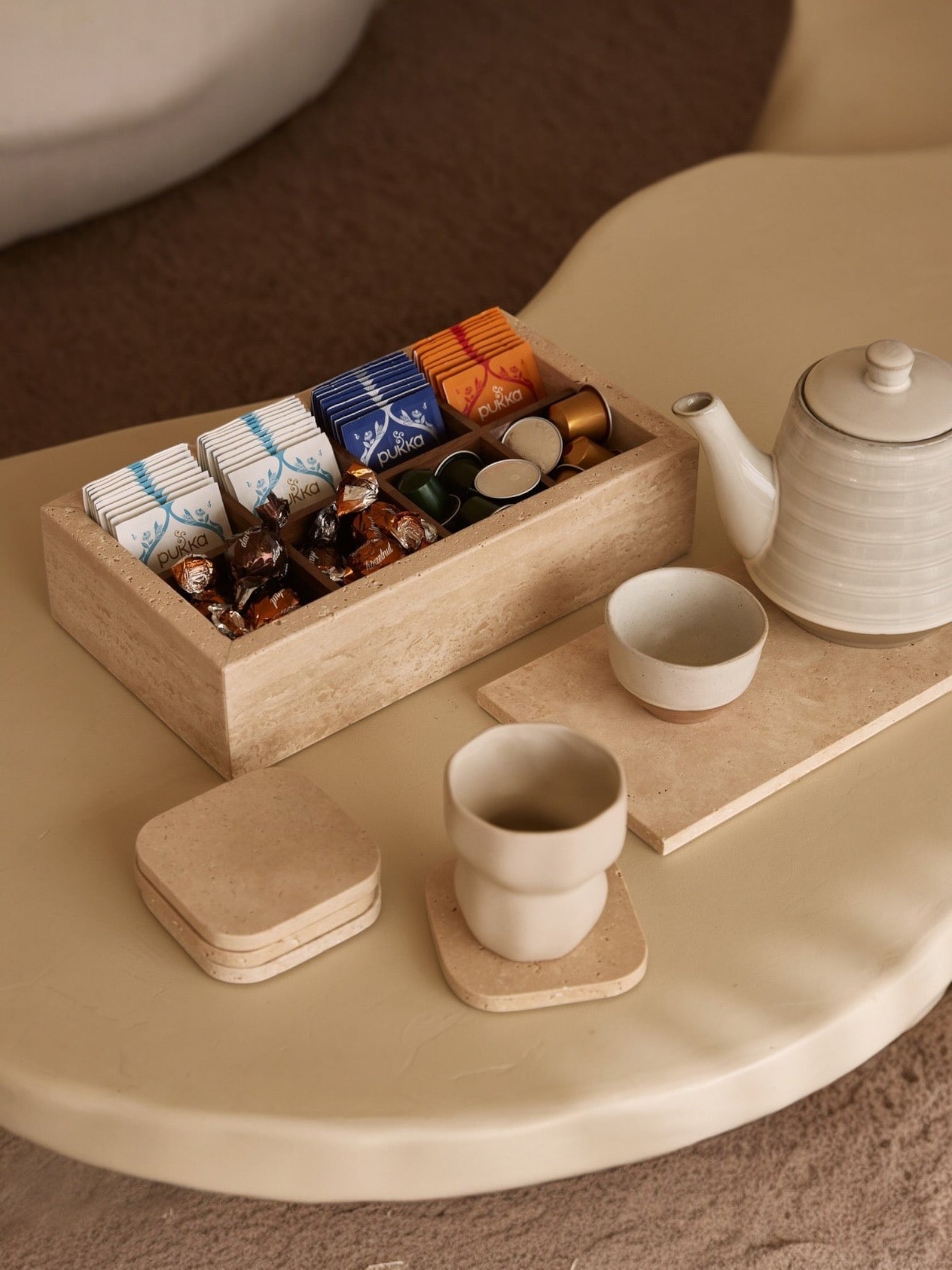 Valeria | Travertine organizer