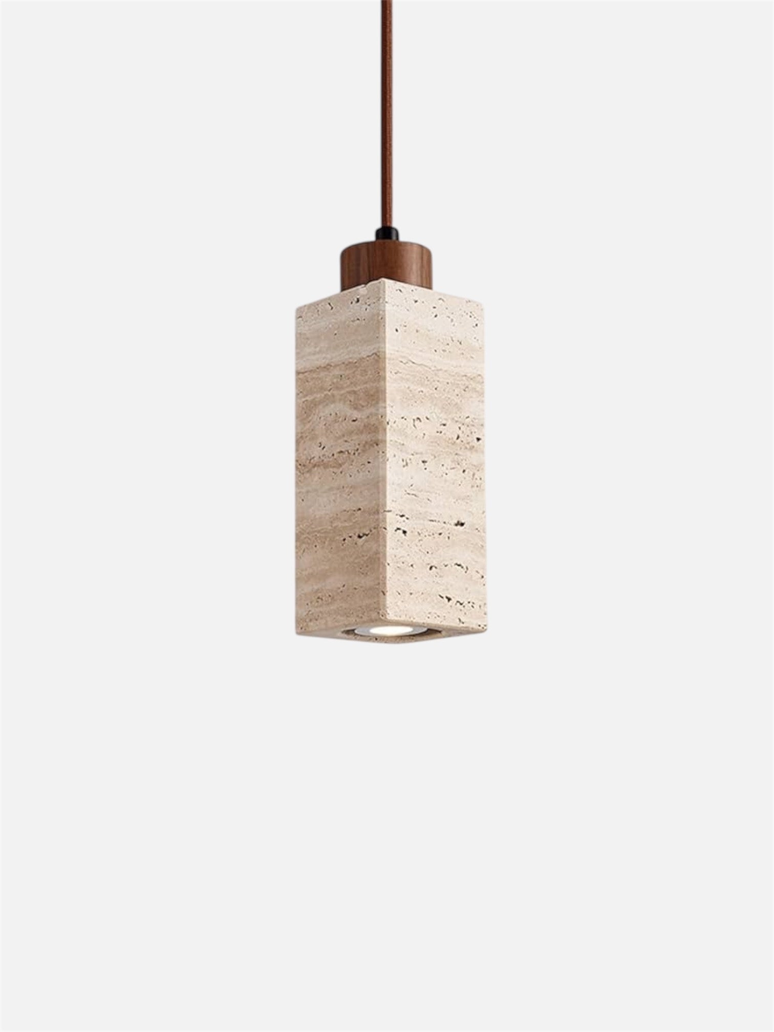 Gerini | Travertine pendant lamp rectangular