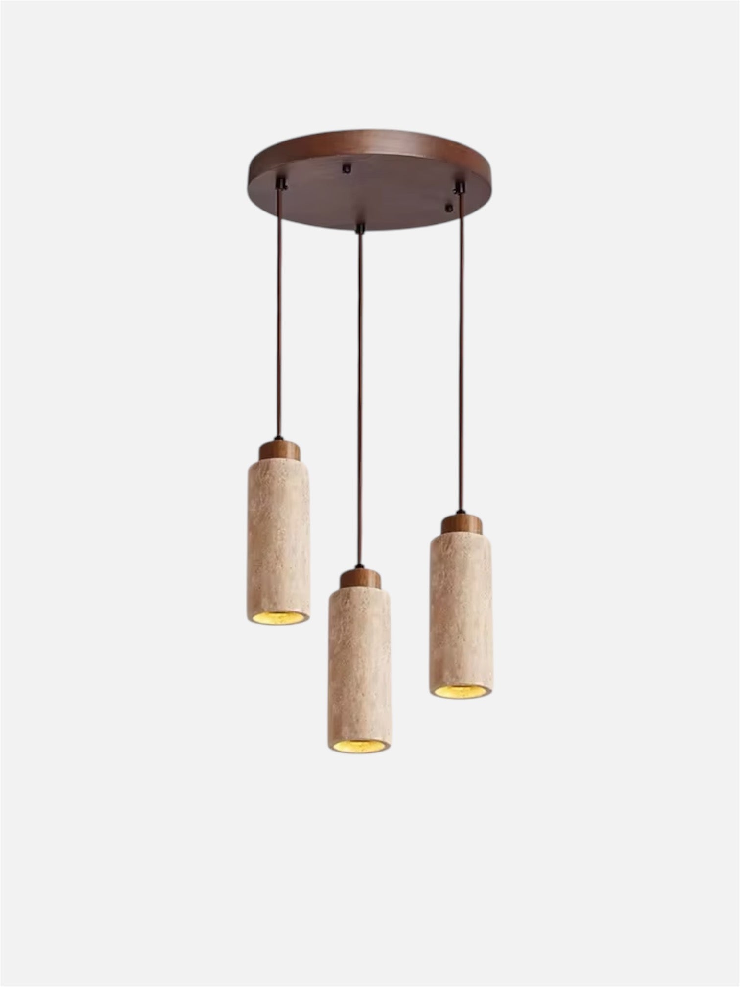 Gerini | Travertine hanglamp 3-delig