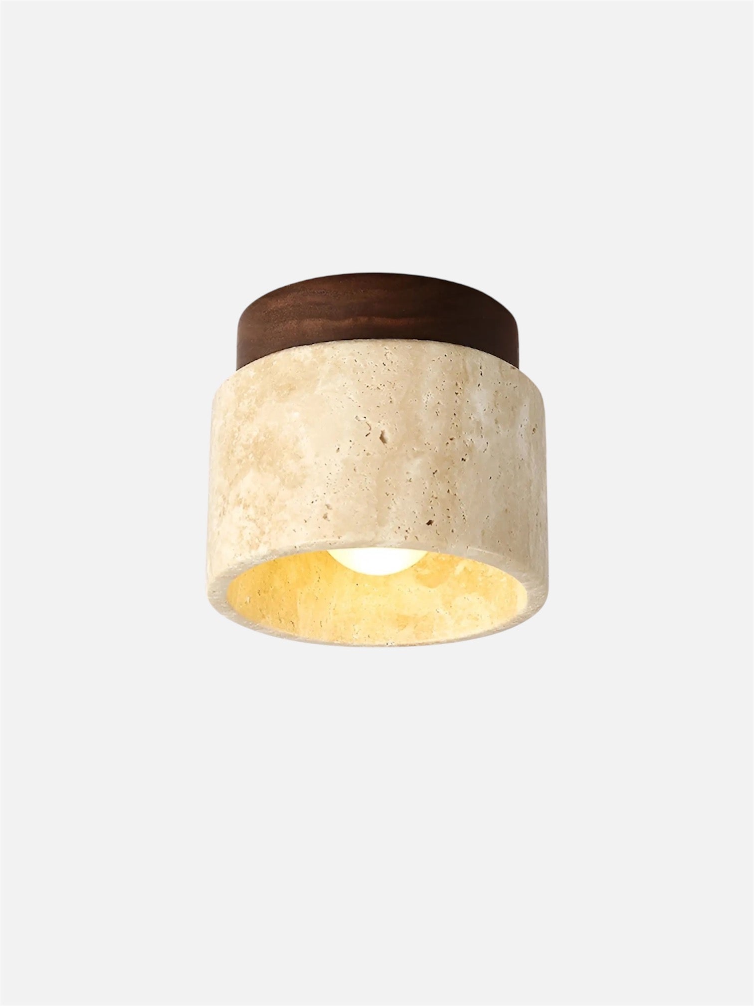 Mito | Travertine ceiling lamp