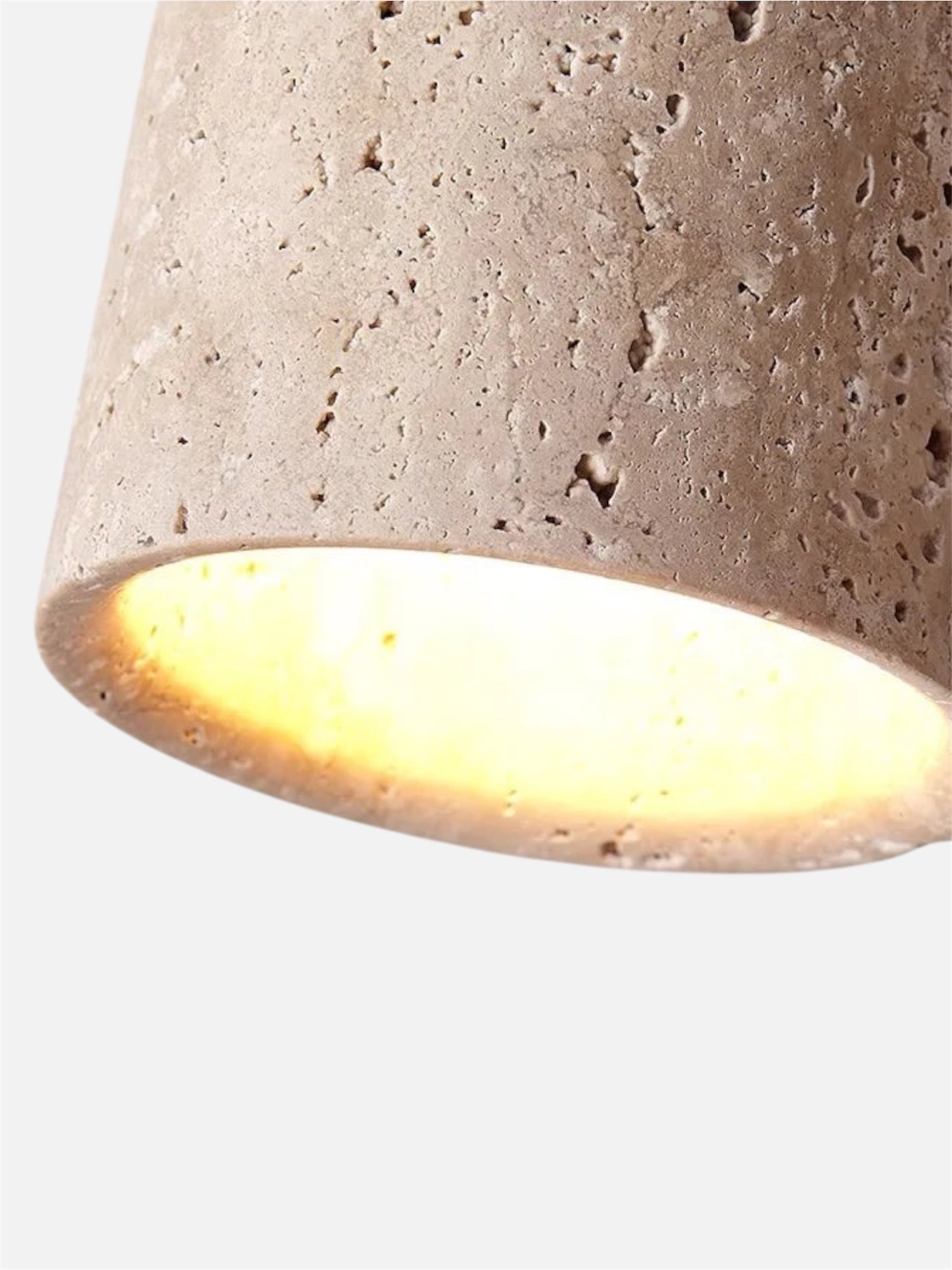 Mito | Travertine plafond lamp