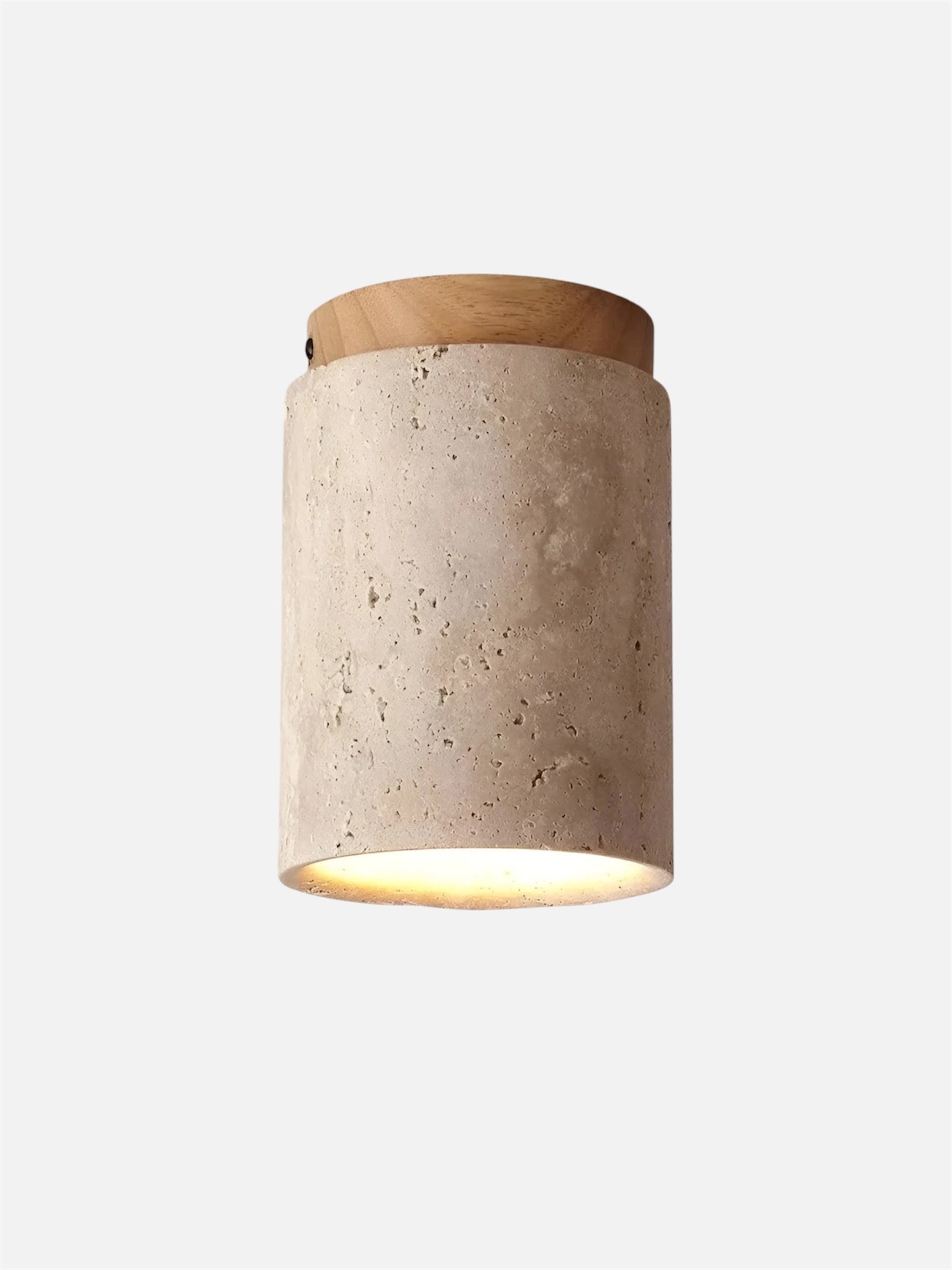 Mito | Travertine ceiling lamp