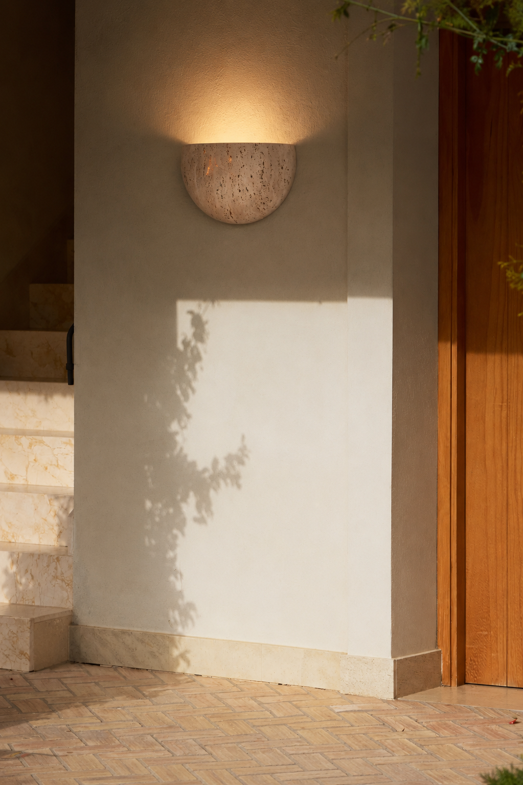 Jakuma | Travertine wandlamp