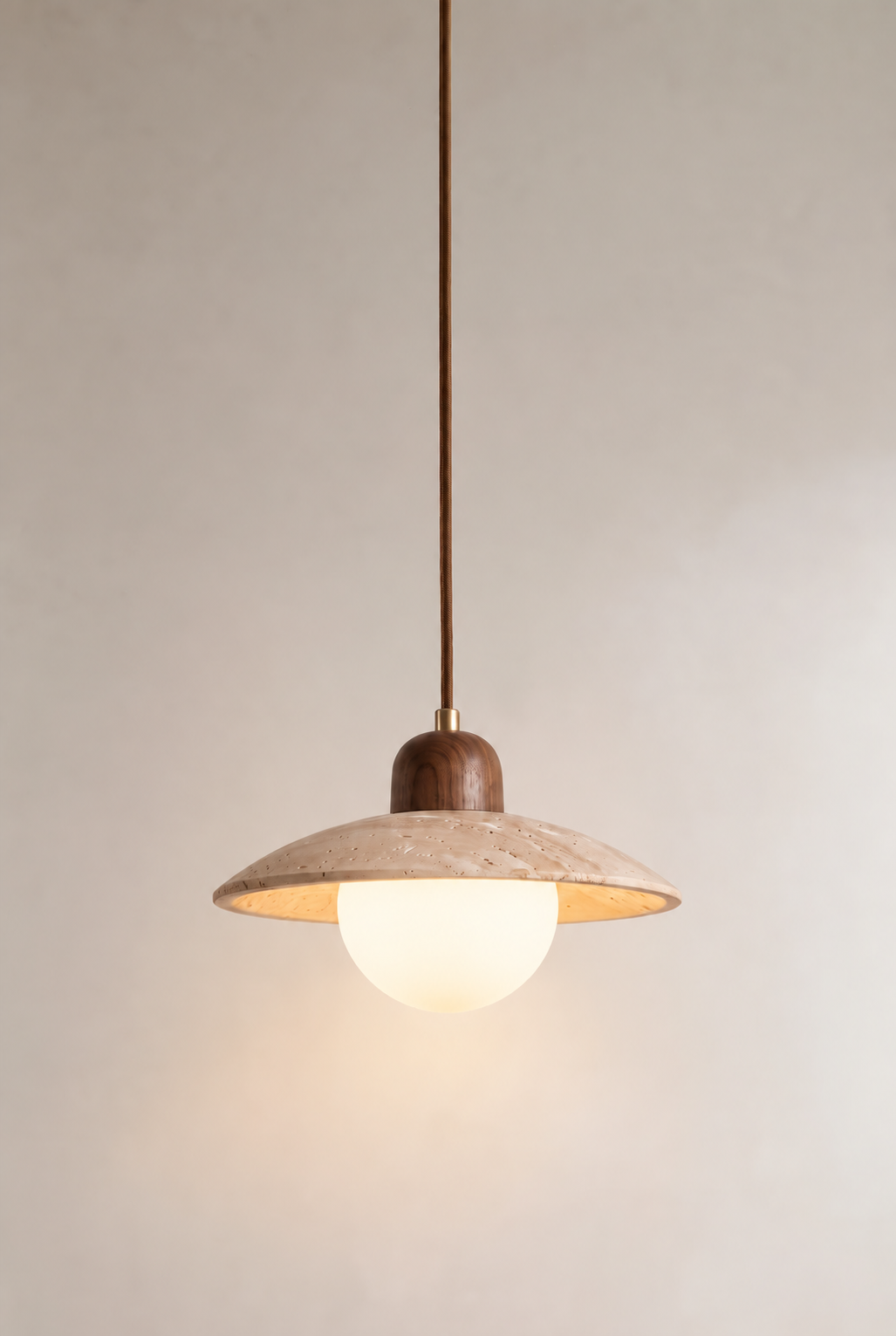 Rizo | Travertine hanglamp Noten
