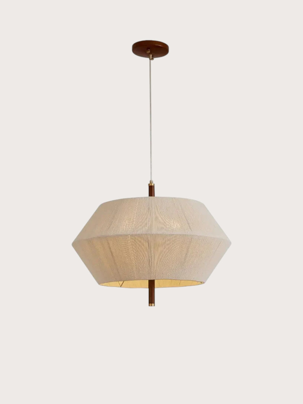 Tokishi | Walnoot stoffen hanglamp