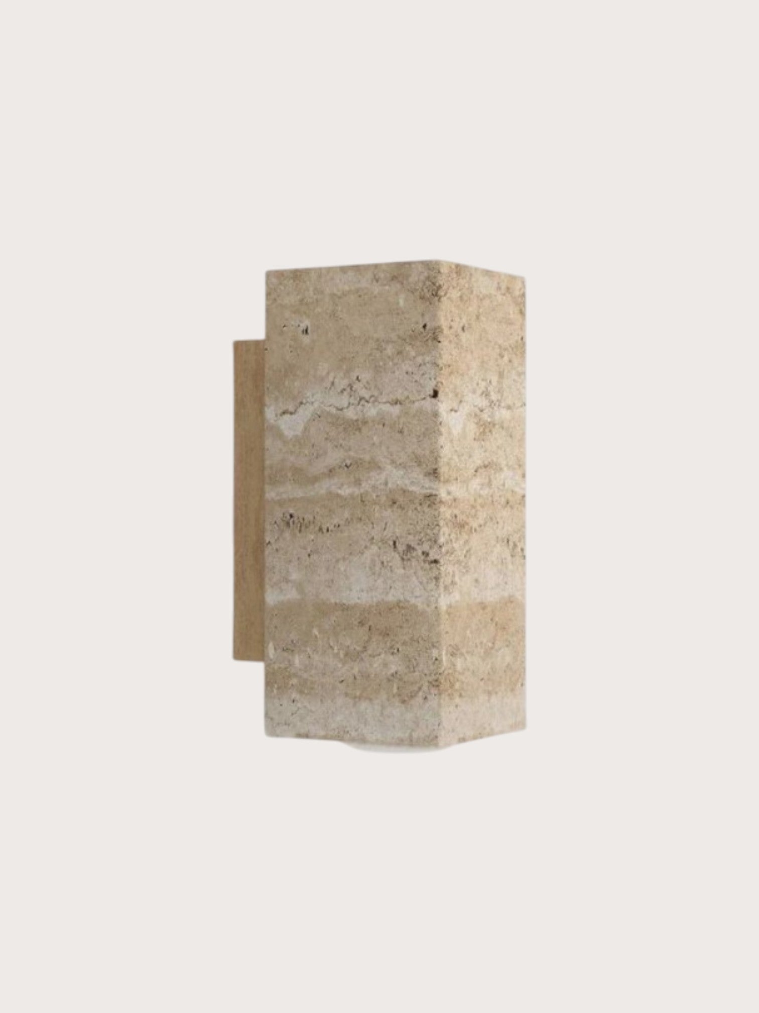 Gerini | Travertine wandlamp eiken