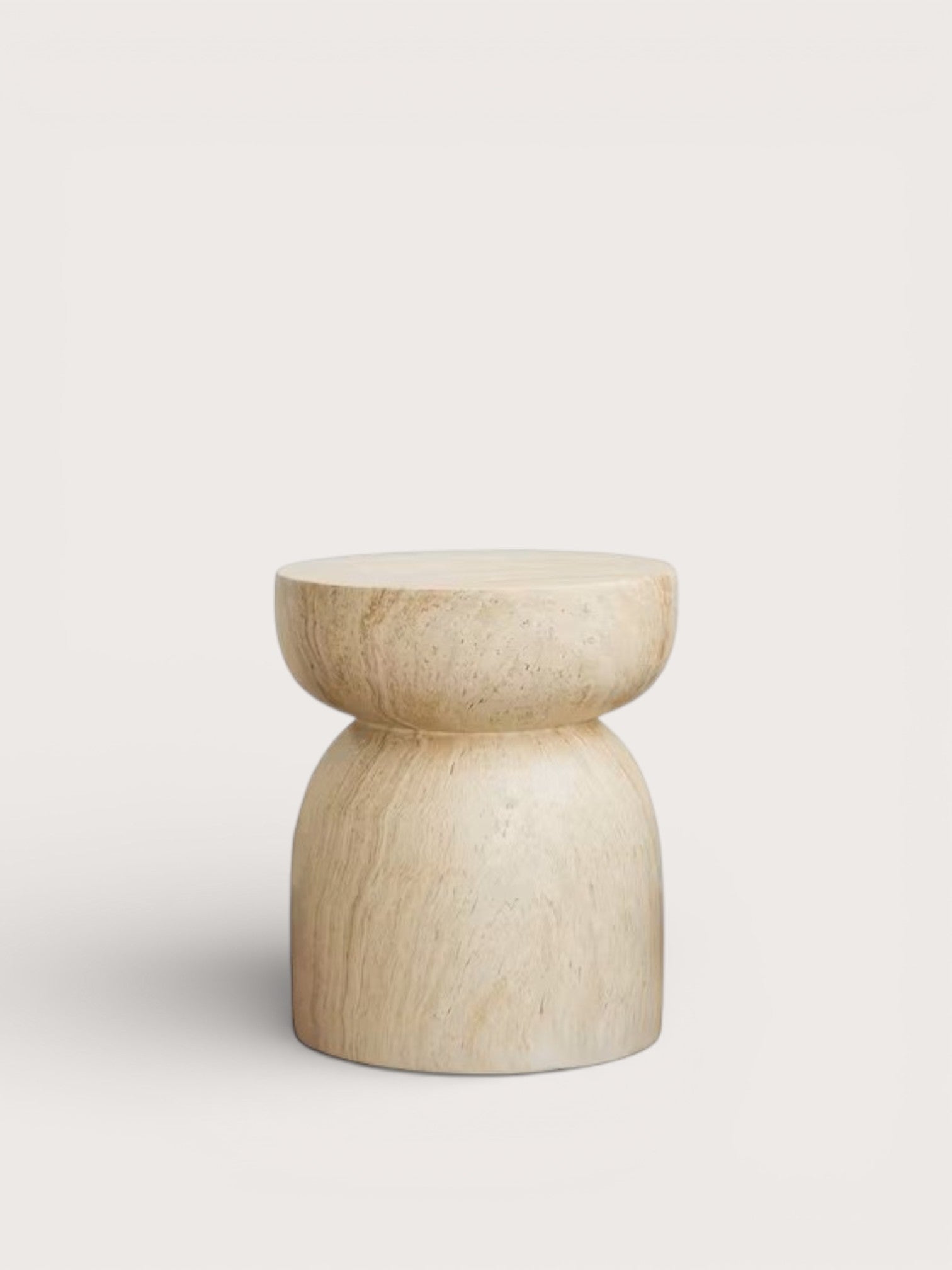 Bano | Travertine bijzettafel