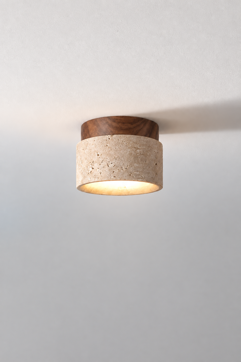 Mito | Travertine plafondlamp