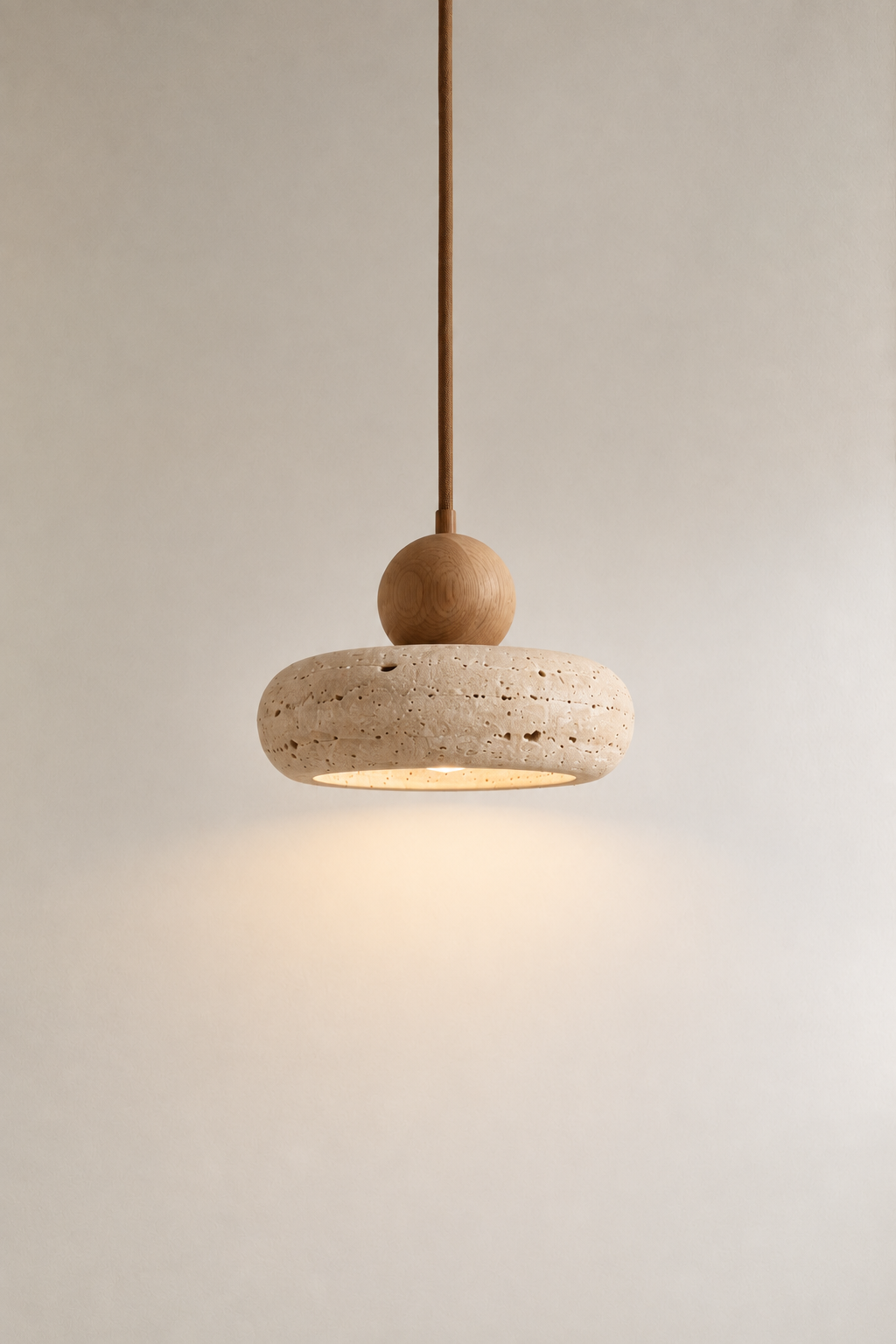 Azuna | travertine eiken hanglamp