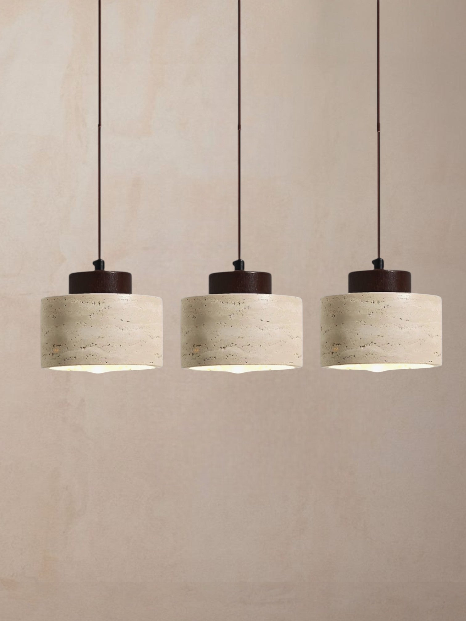 Mirella - Travertine hanglamp set