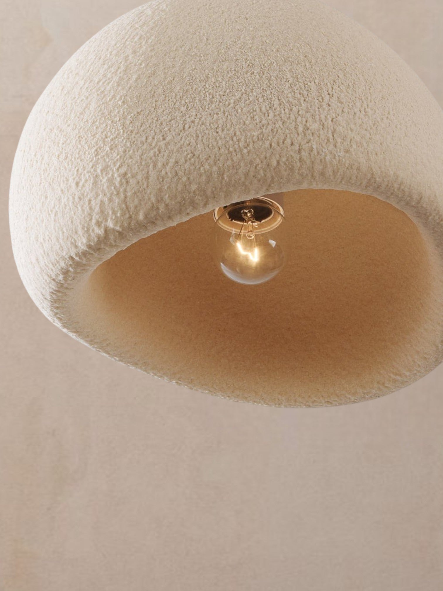 Suusi | Beige betonnen hanglamp