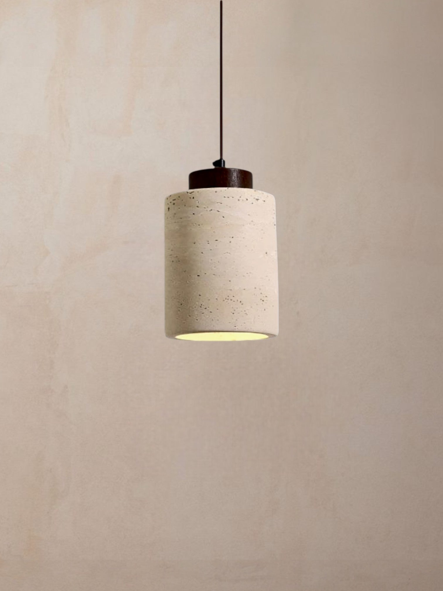 Mirella - Travertine noten hanglamp large