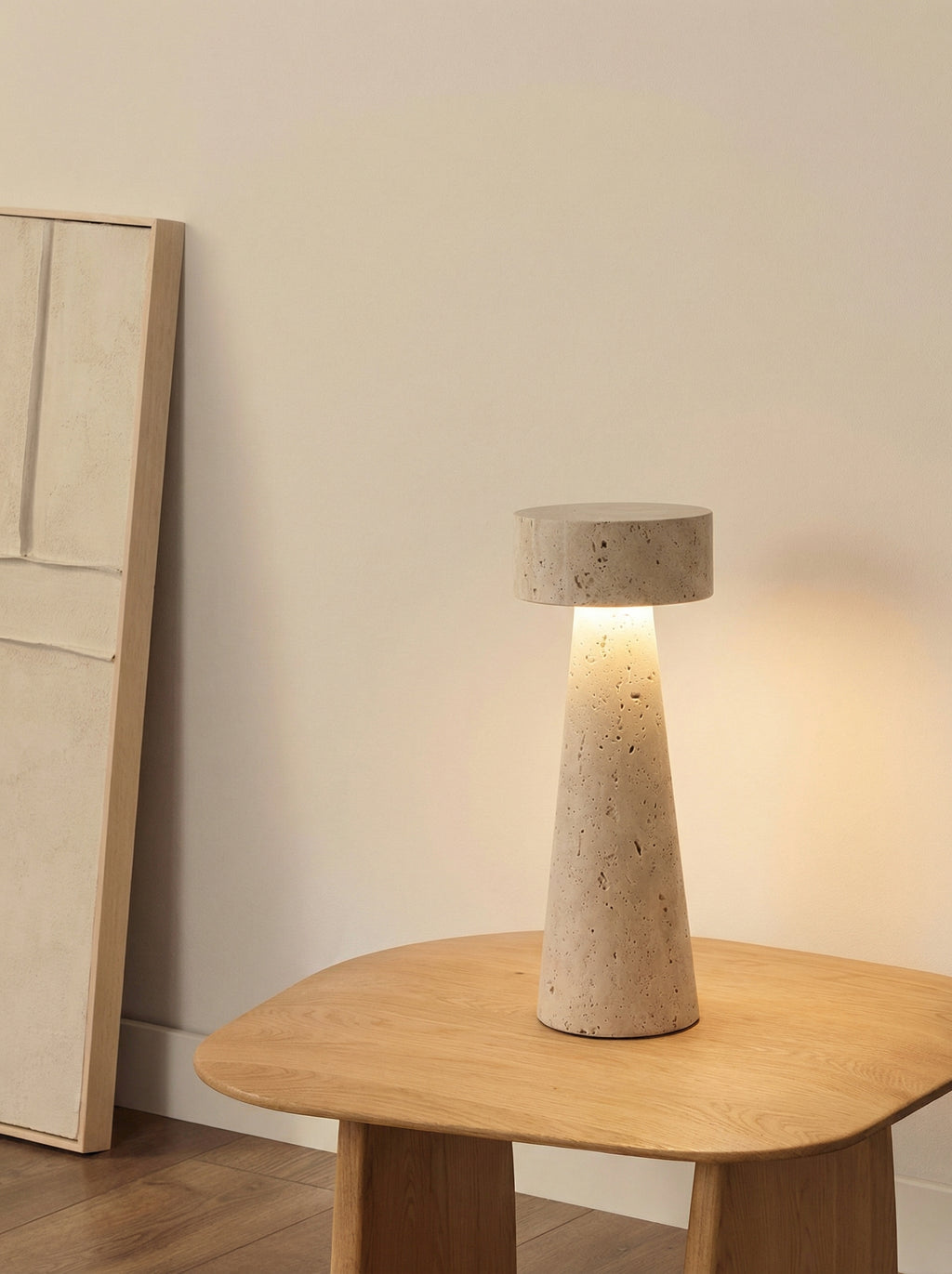 Sara | Tischlampe aus Travertin