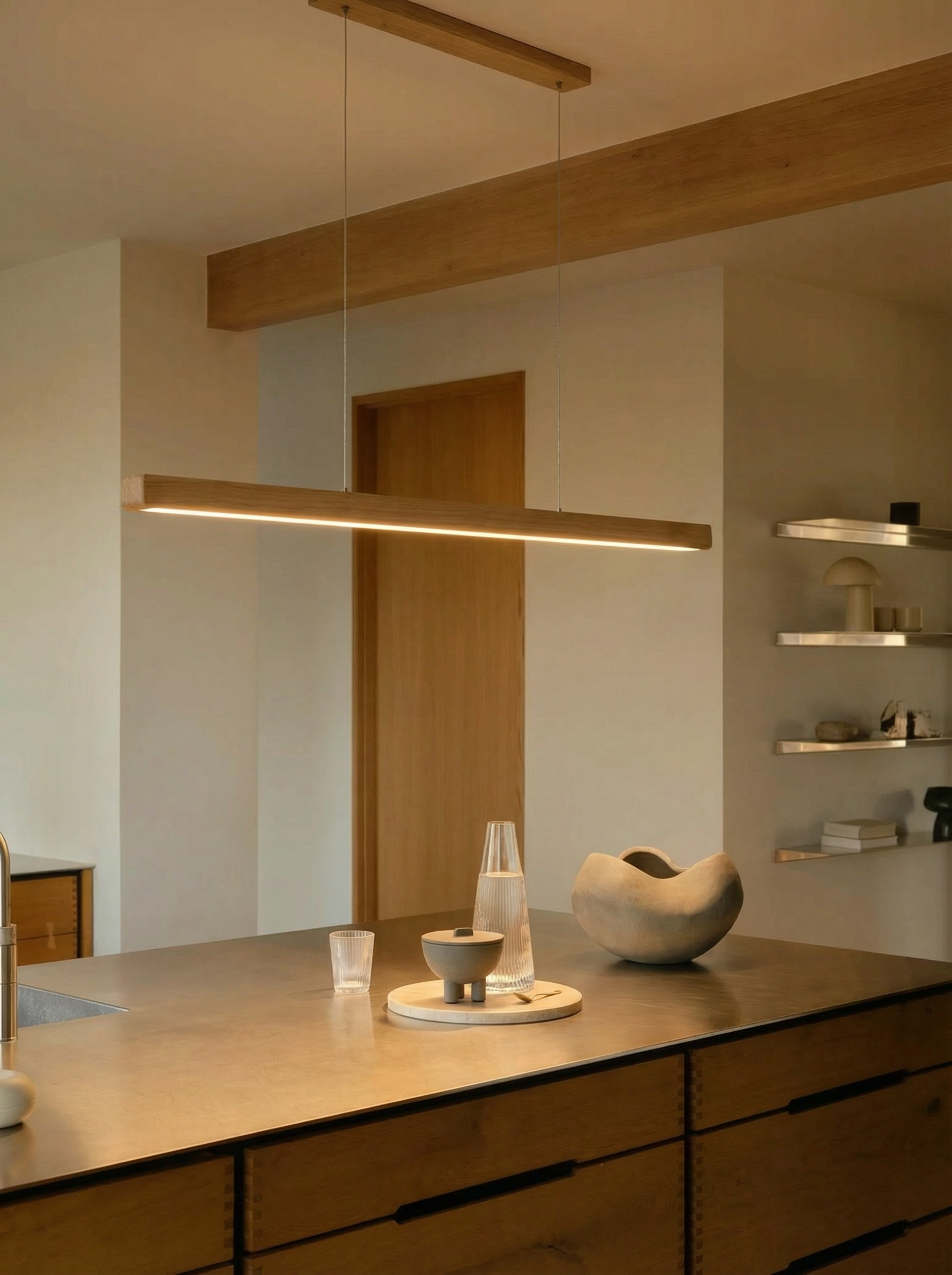 Nordic | Küchenpendelleuchte aus Eiche