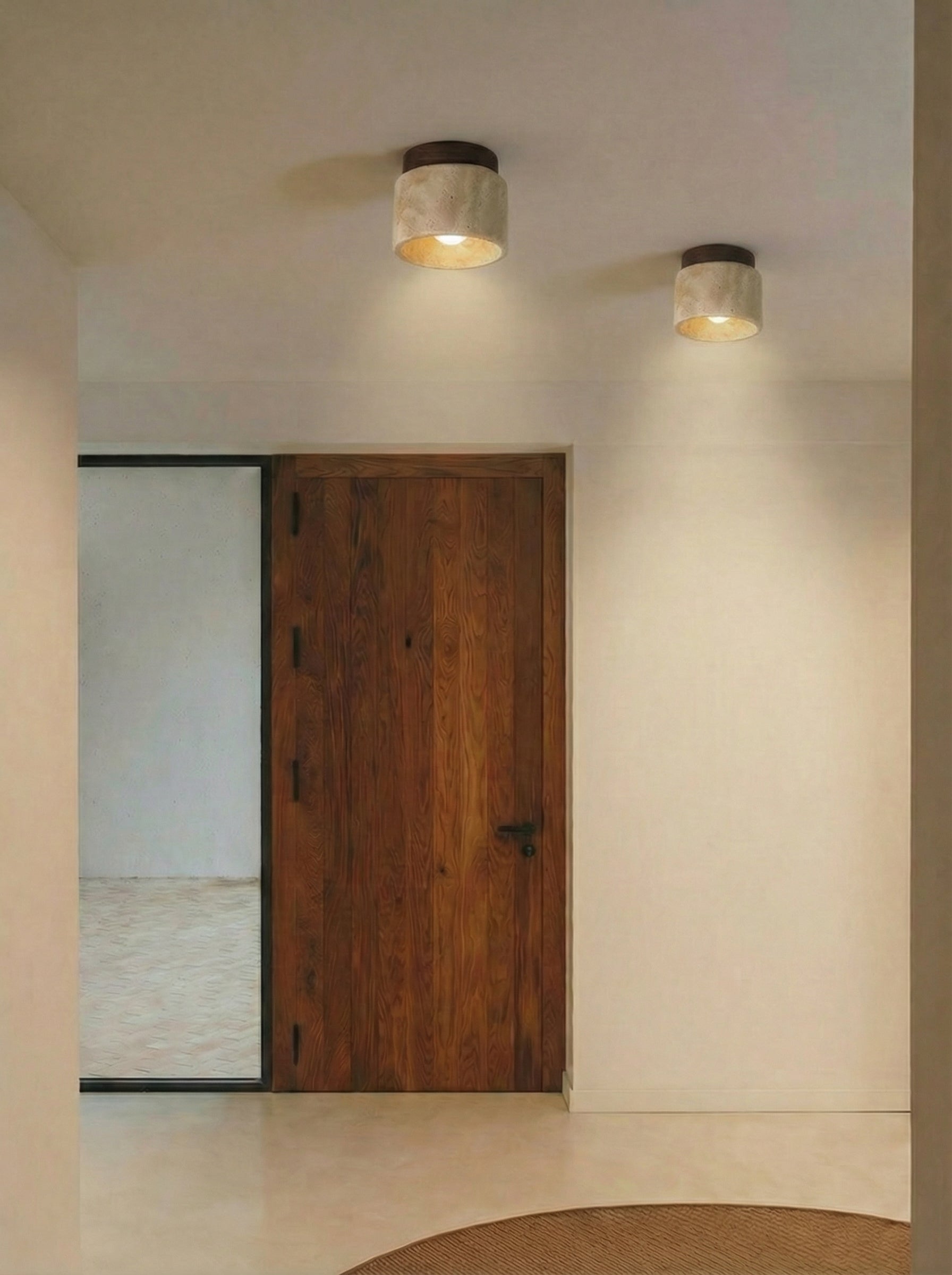 Mito | Deckenlampe aus Travertin