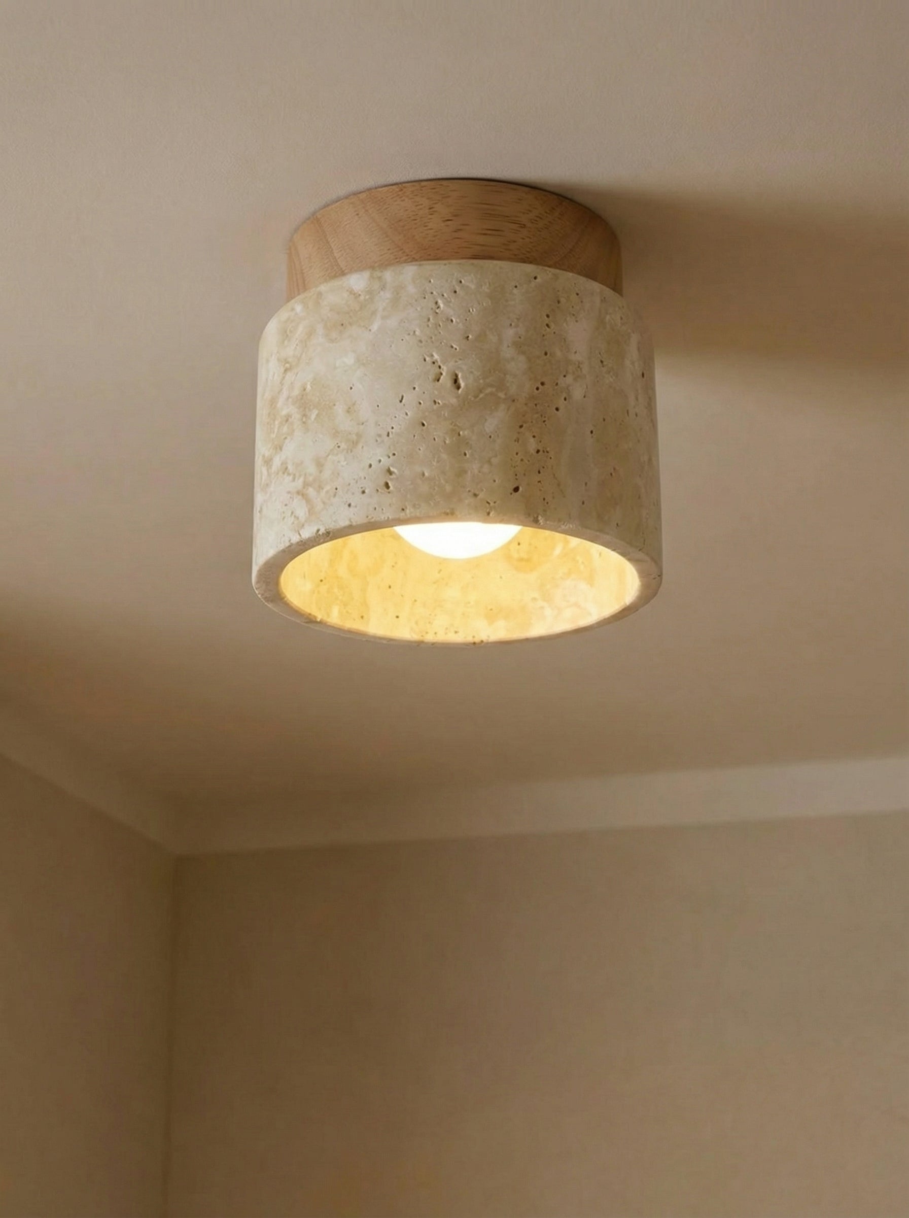 Mito | Deckenlampe aus Travertin