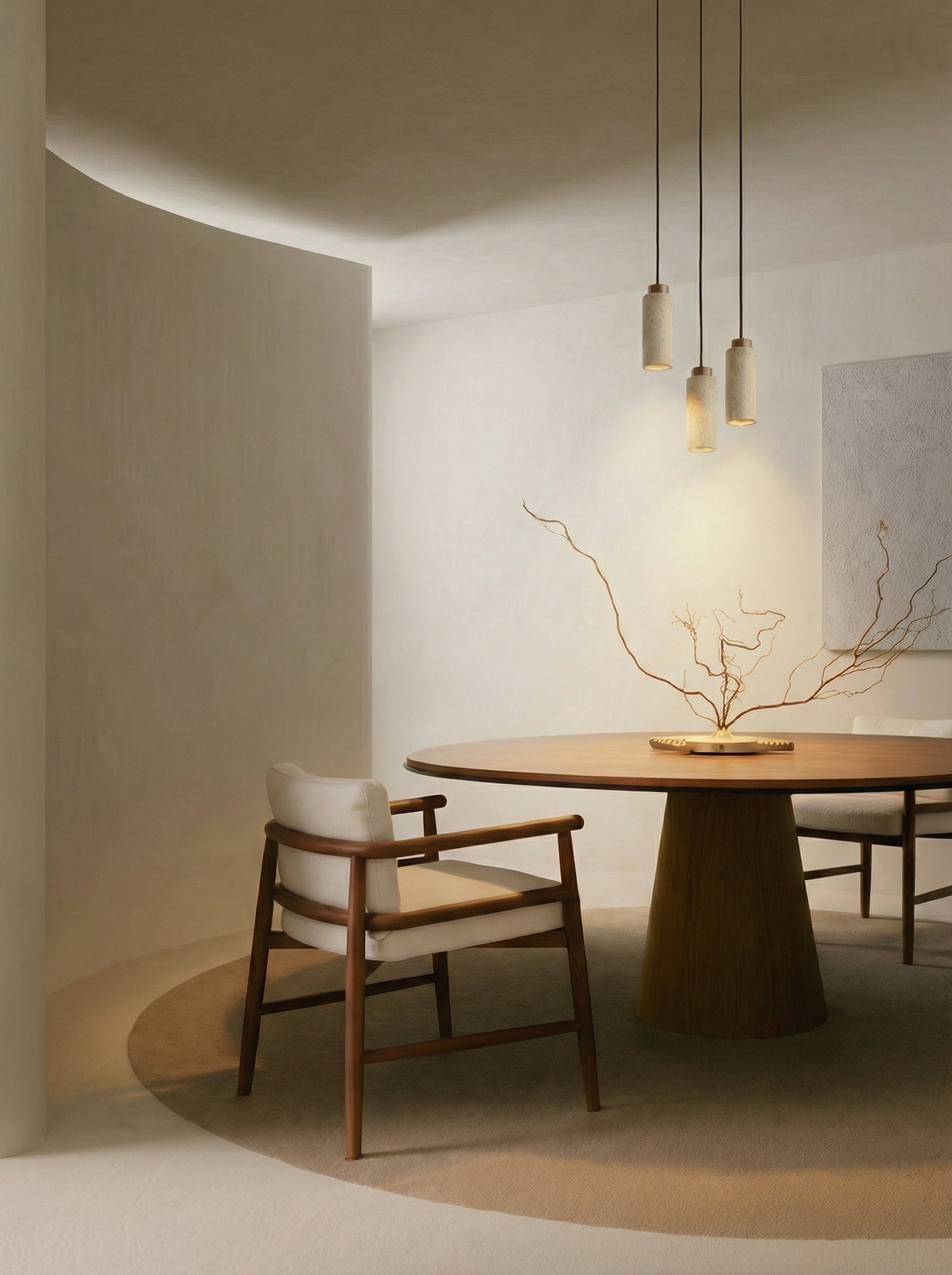 Gerini | Travertine hanglamp 3-delig